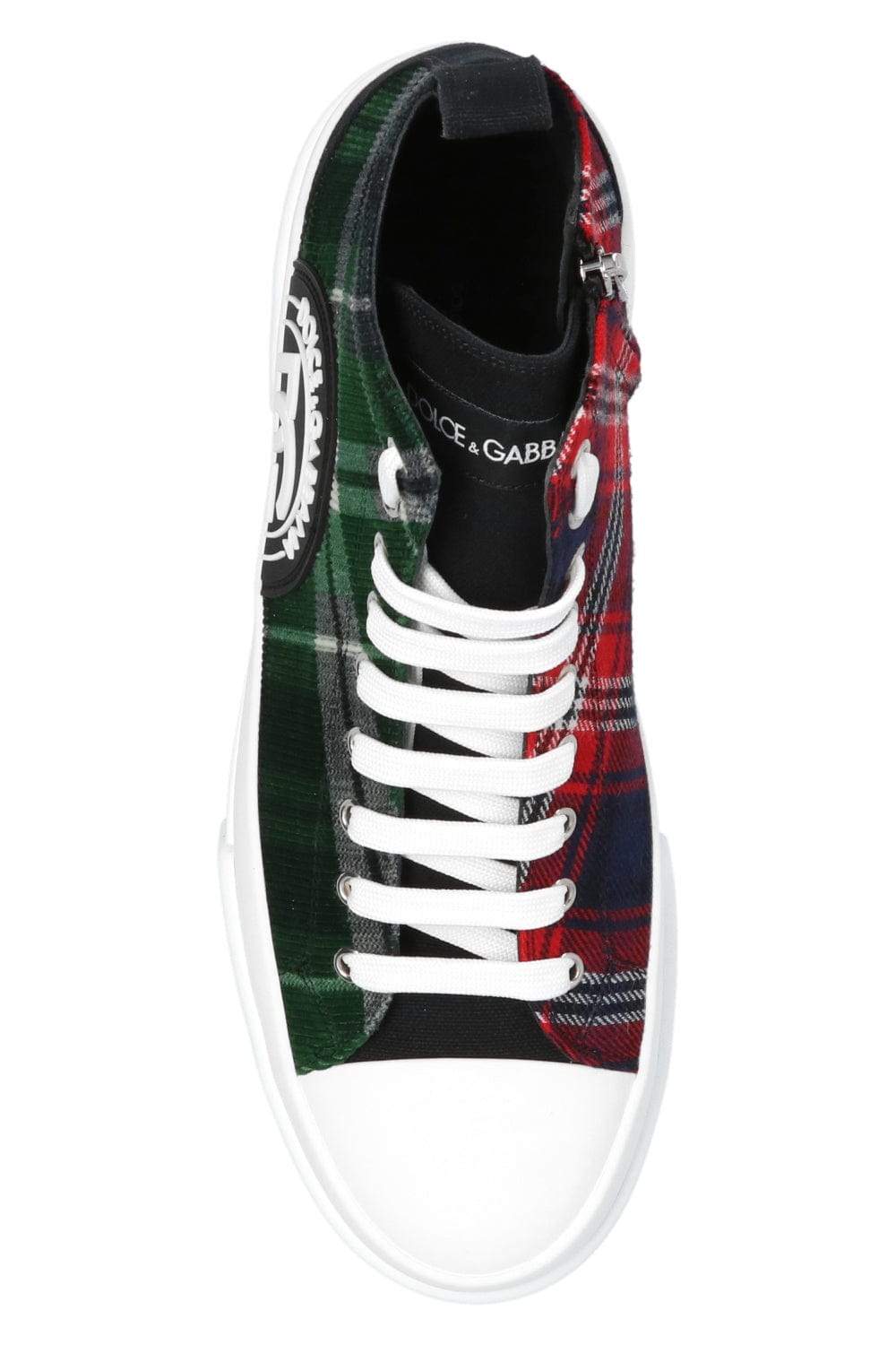 Dolce & Gabbana Portofino Tartan-Print Sneakers