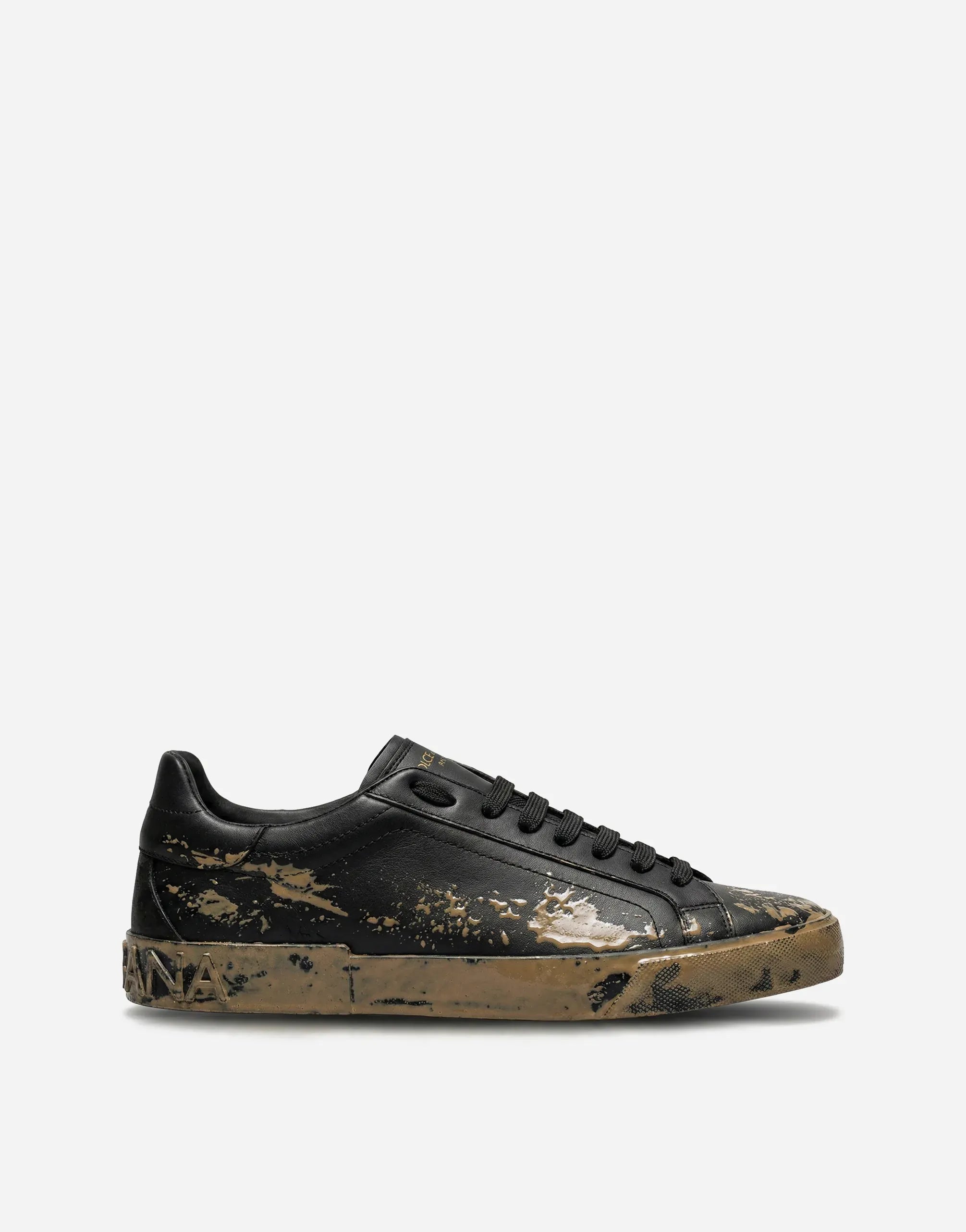 Dolce & Gabbana Portofino Vintage Leather Sneakers