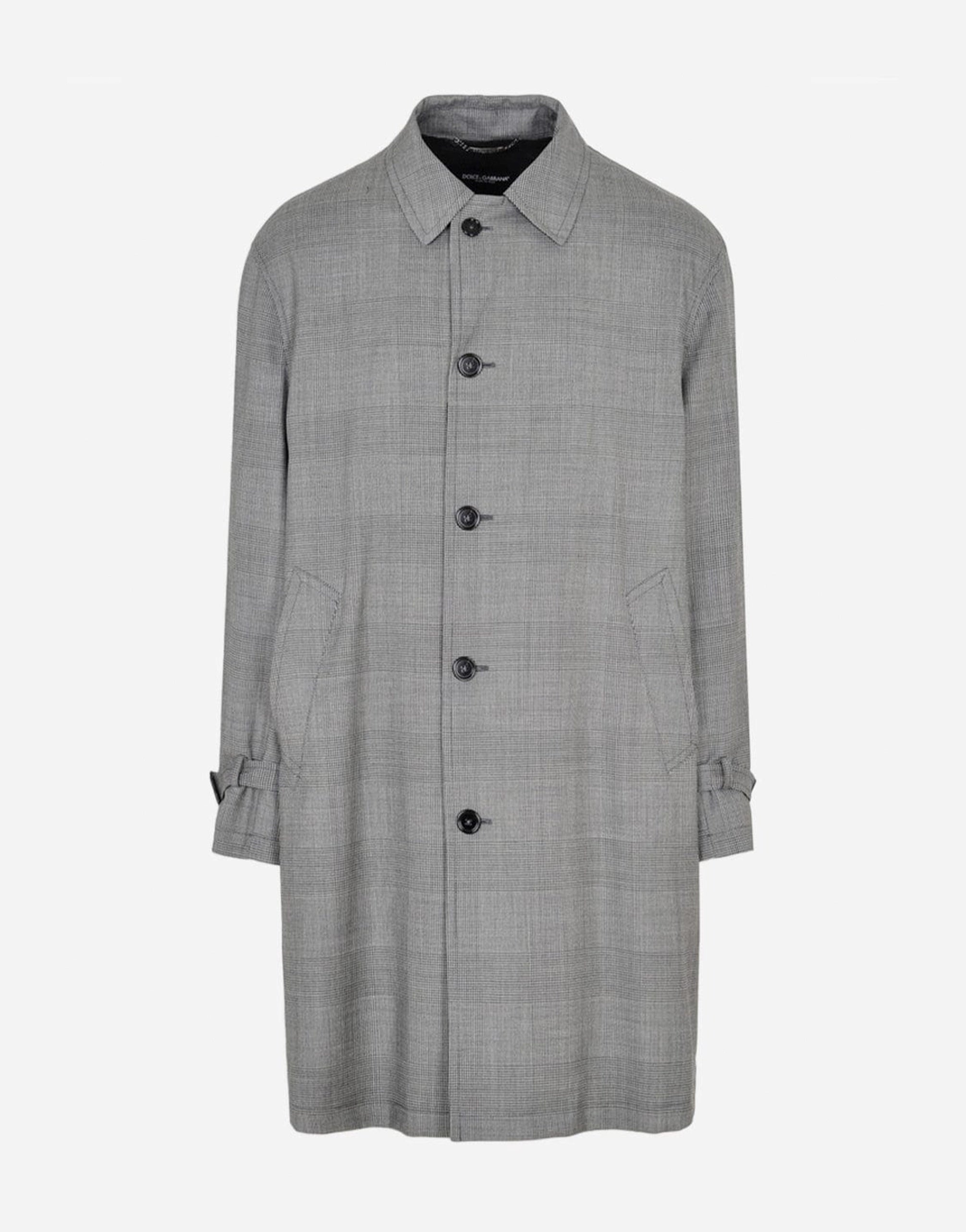 Dolce & Gabbana Prince Of Wales Wool Coat