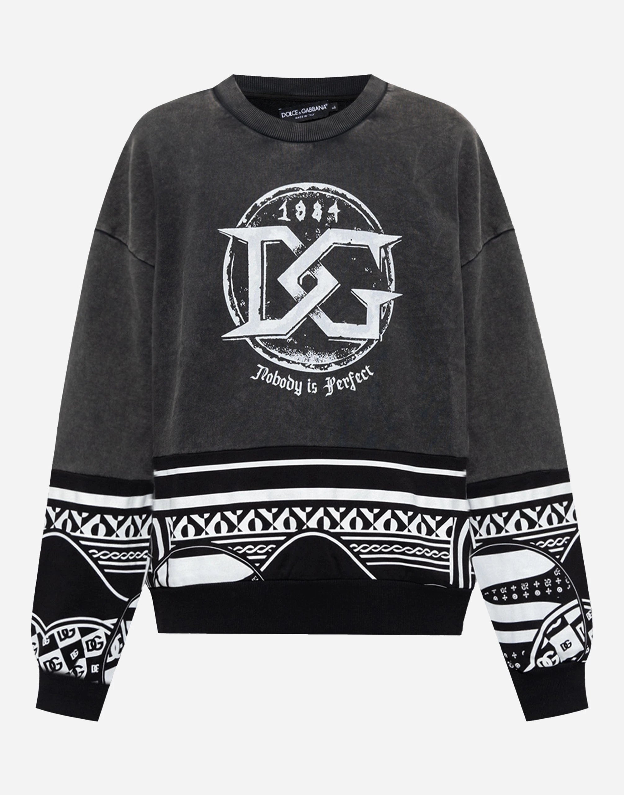 Dolce & Gabbana Printed And Washed Sweatshirt