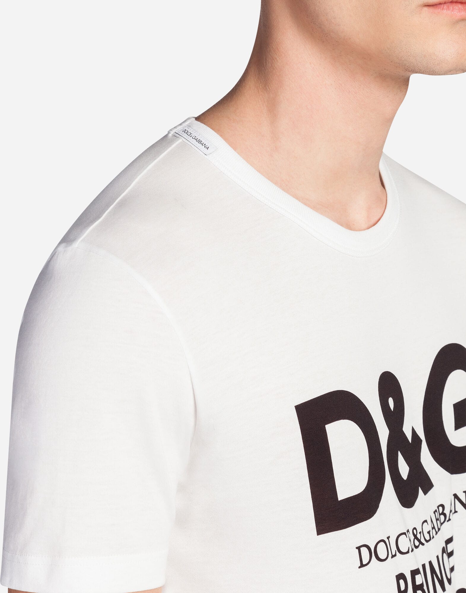 Dolce & Gabbana Printed Logo Cotton T-Shirt