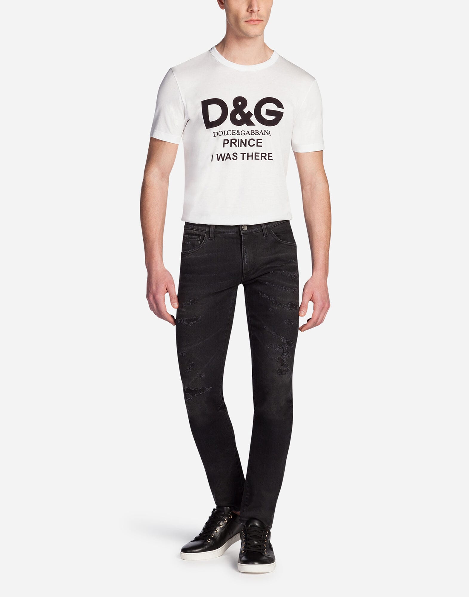 Dolce & Gabbana Printed Logo Cotton T-Shirt - alternate view