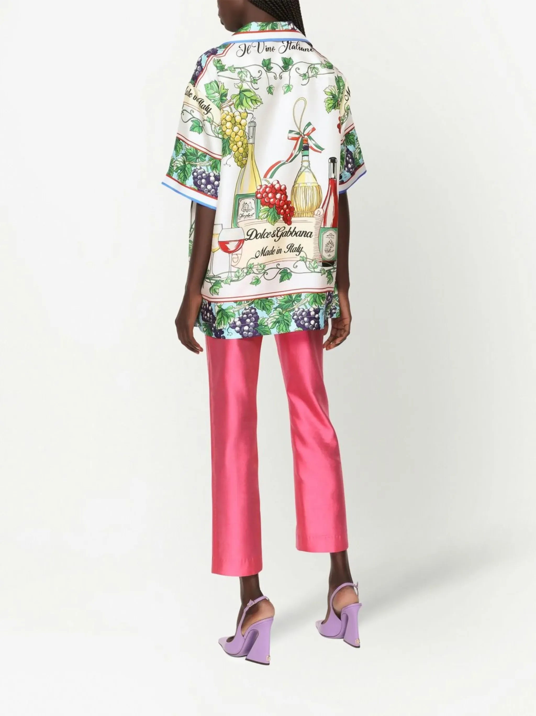 Dolce & Gabbana Printed Silk-Twill Shirt