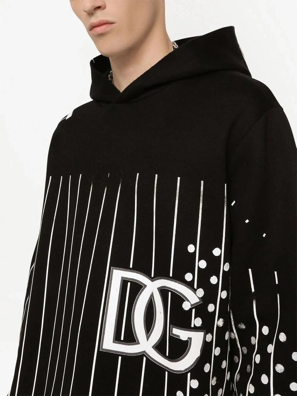 Dolce & Gabbana Printed Technical Jersey Hoodie