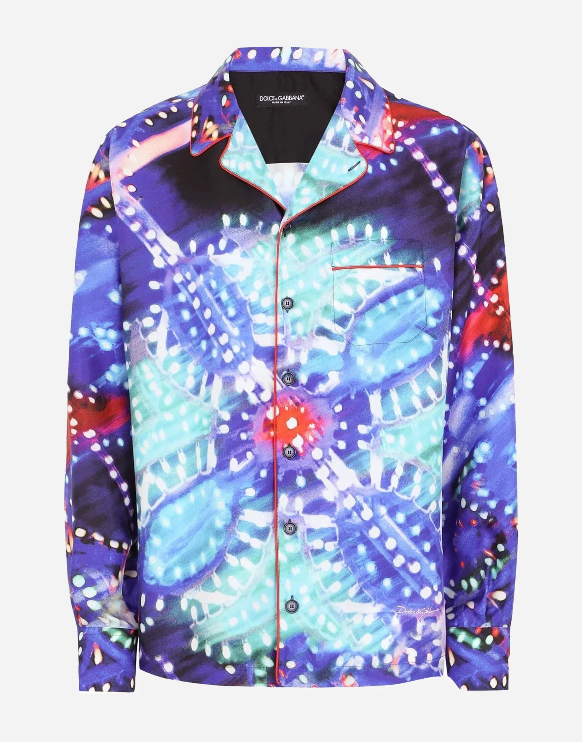 Dolce & Gabbana Psychedelic Print Pyjama Shirt