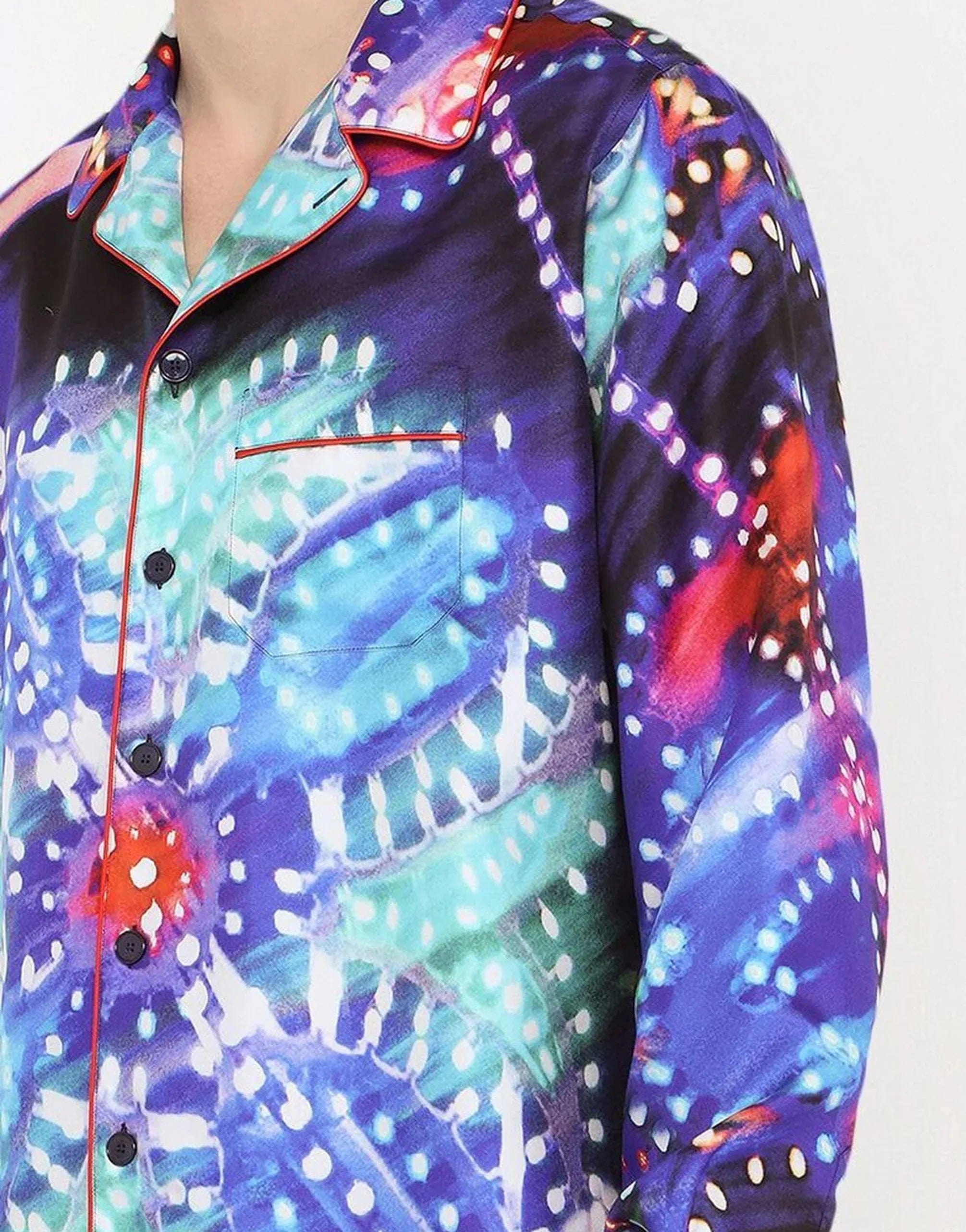 Dolce & Gabbana Psychedelic Print Pyjama Shirt