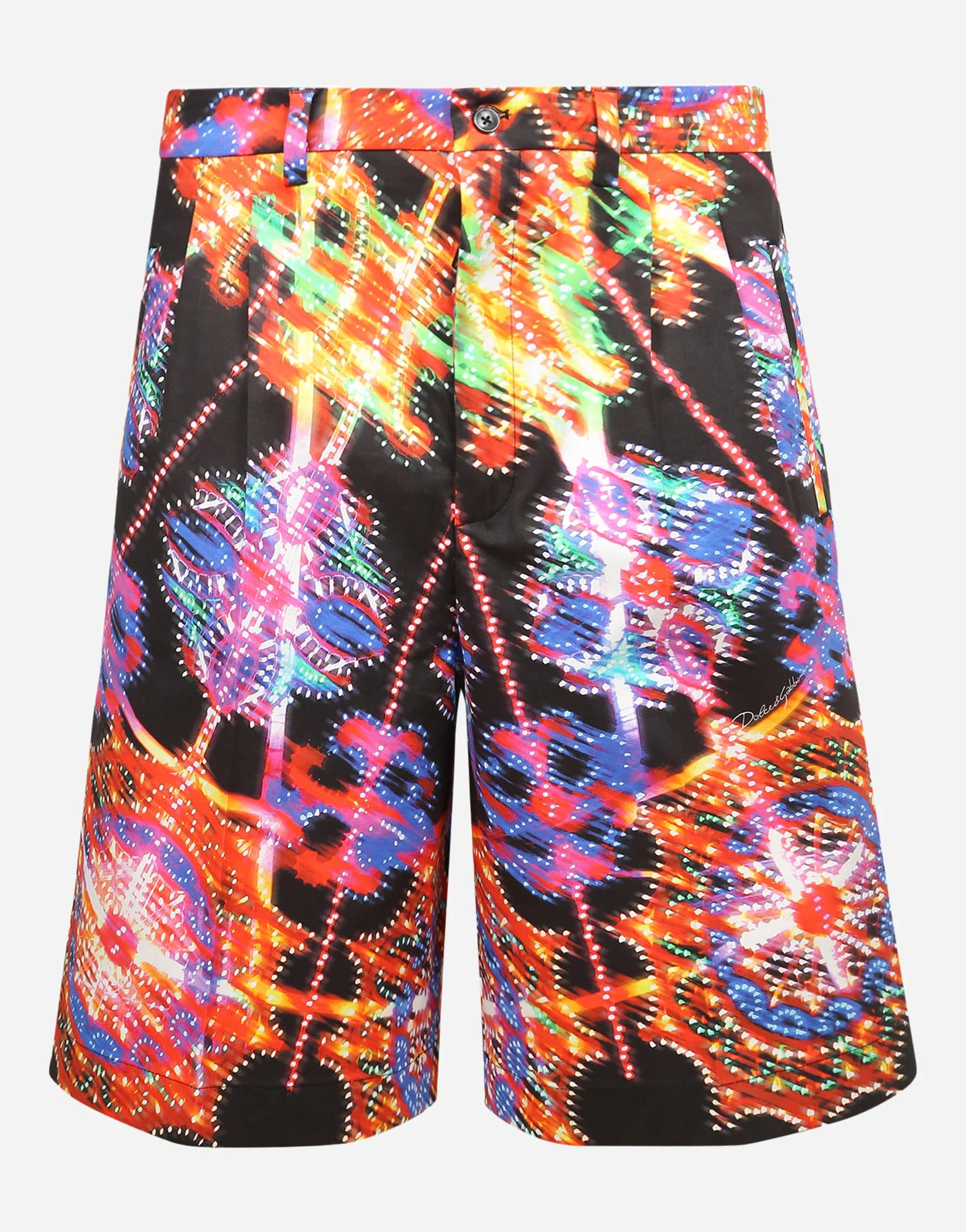 Dolce & Gabbana Psychedelic Printed Bermuda Shorts