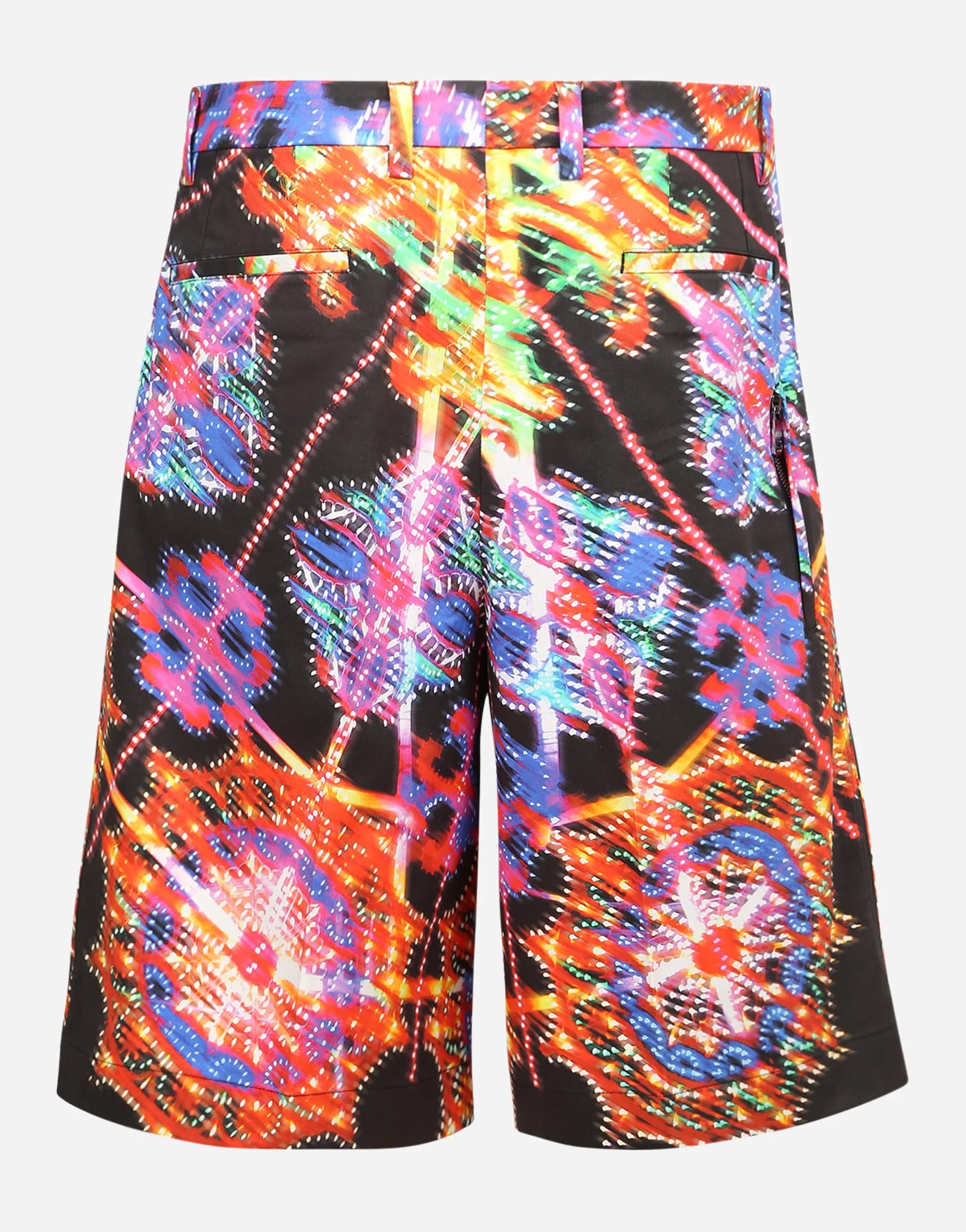 Psychedelic Printed Bermuda Shorts