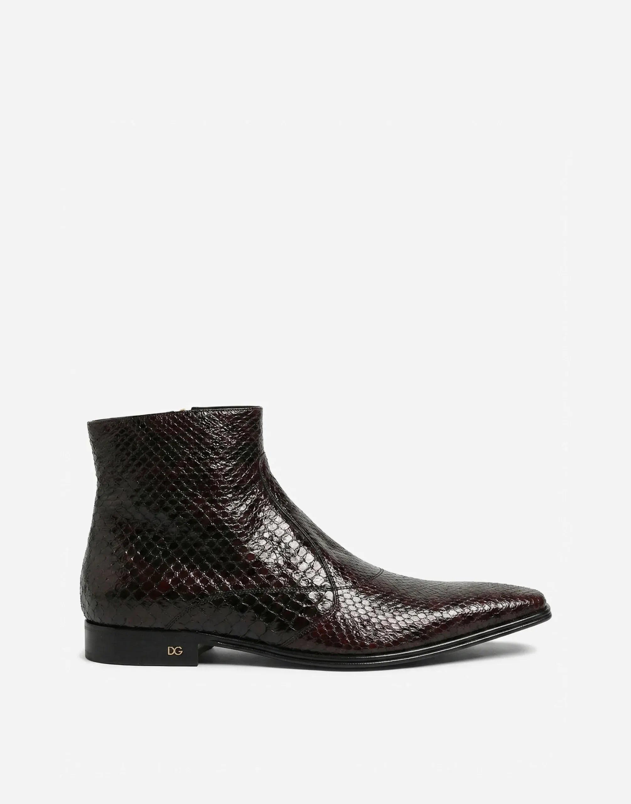 Dolce & Gabbana Python Skin Ankle Boots