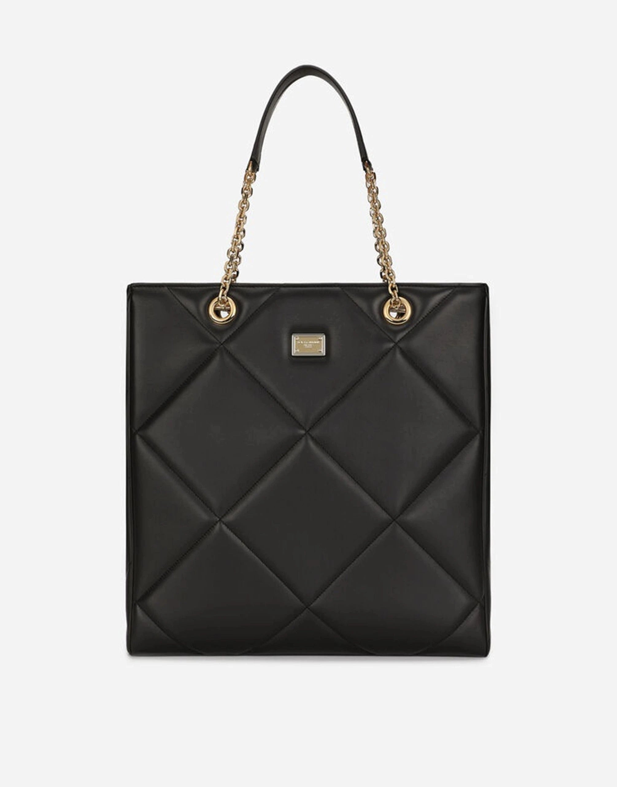 Dolce & Gabbana Quilted Leather Jungle Tote Bag