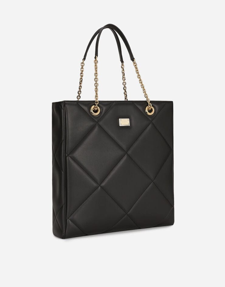 Dolce & Gabbana Quilted Leather Jungle Tote Bag
