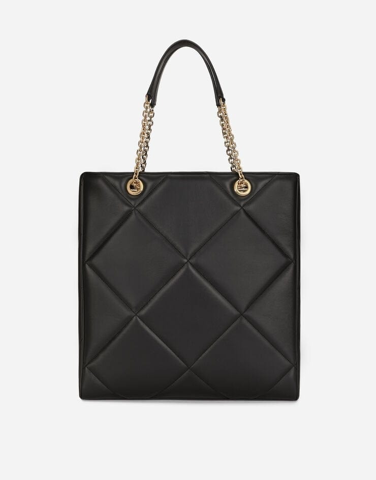 Dolce & Gabbana Quilted Leather Jungle Tote Bag