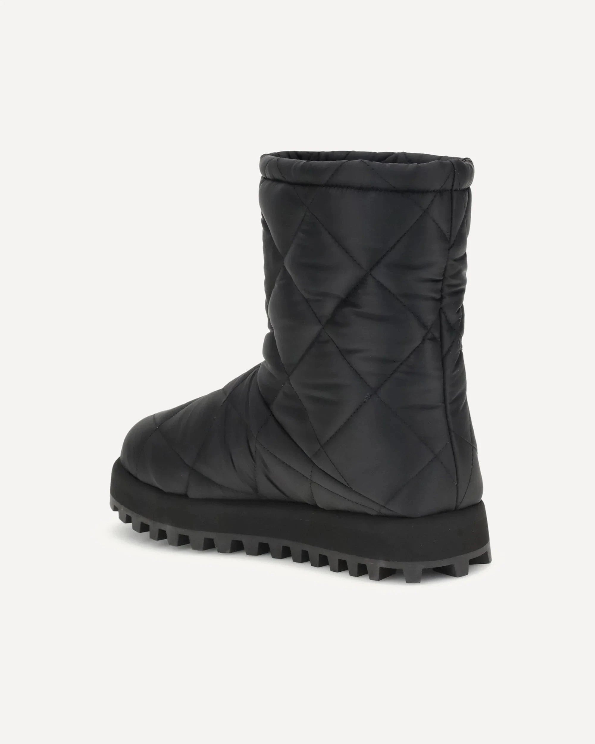 Dolce & Gabbana Quilted Logo Ankle Boots