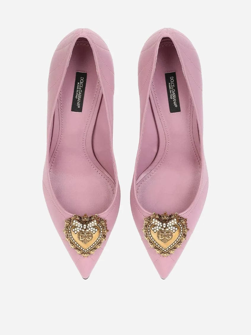 Dolce & Gabbana Quilted Nappa Devotion Pumps