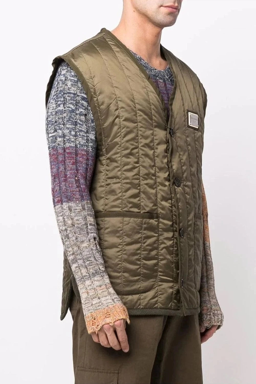 Dolce & Gabbana Quilted Plaque Gilet
