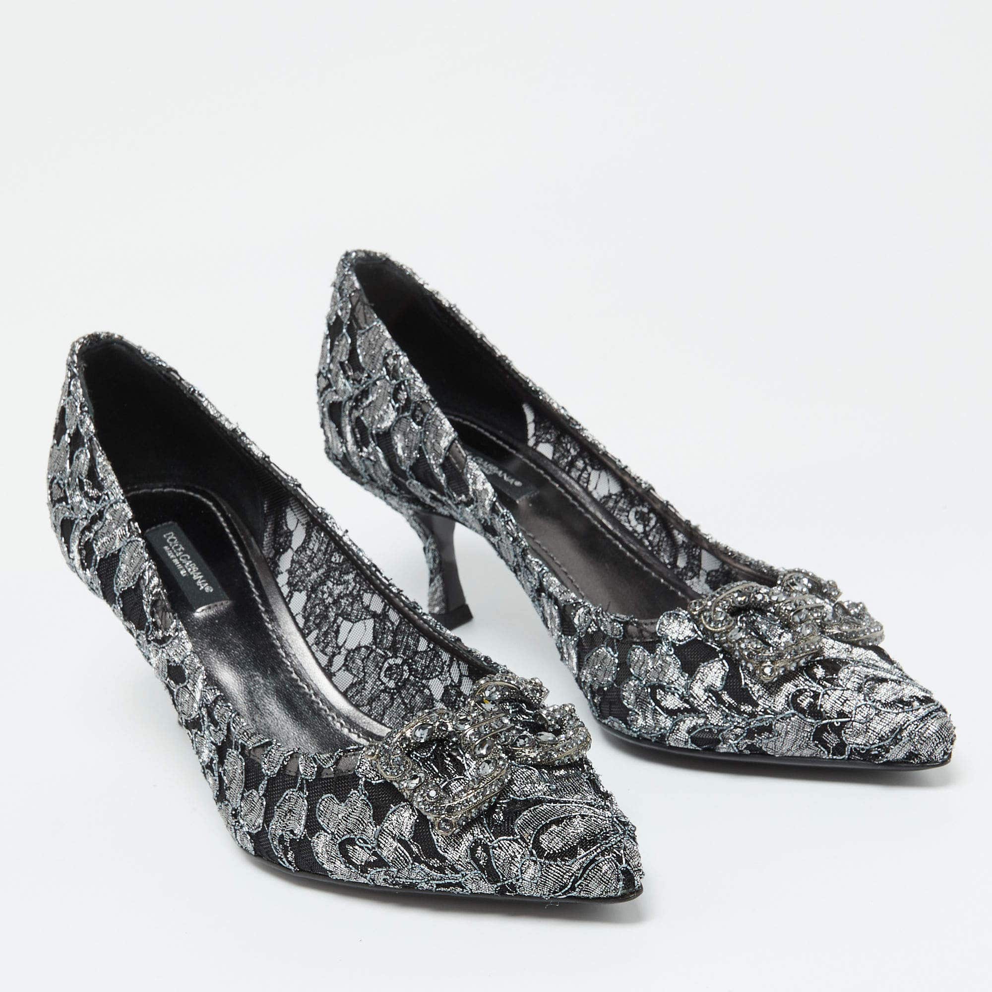 Dolce & Gabbana Rainbow Lace DG Amore Pumps