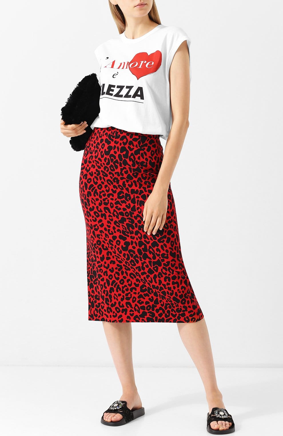 Dolce & Gabbana Rainbow Lace Jewel Slides