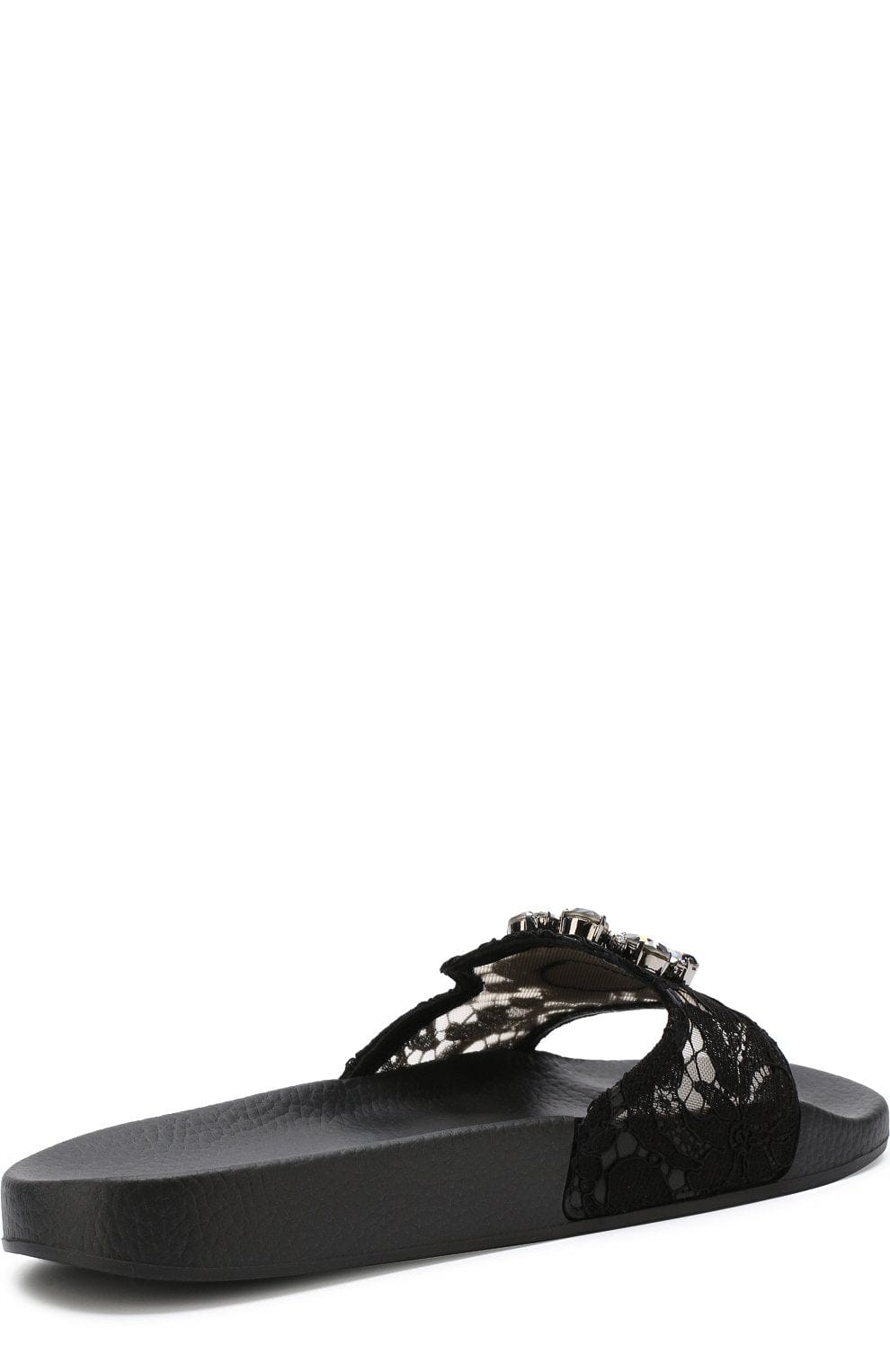 Dolce & Gabbana Rainbow Lace Jewel Slides