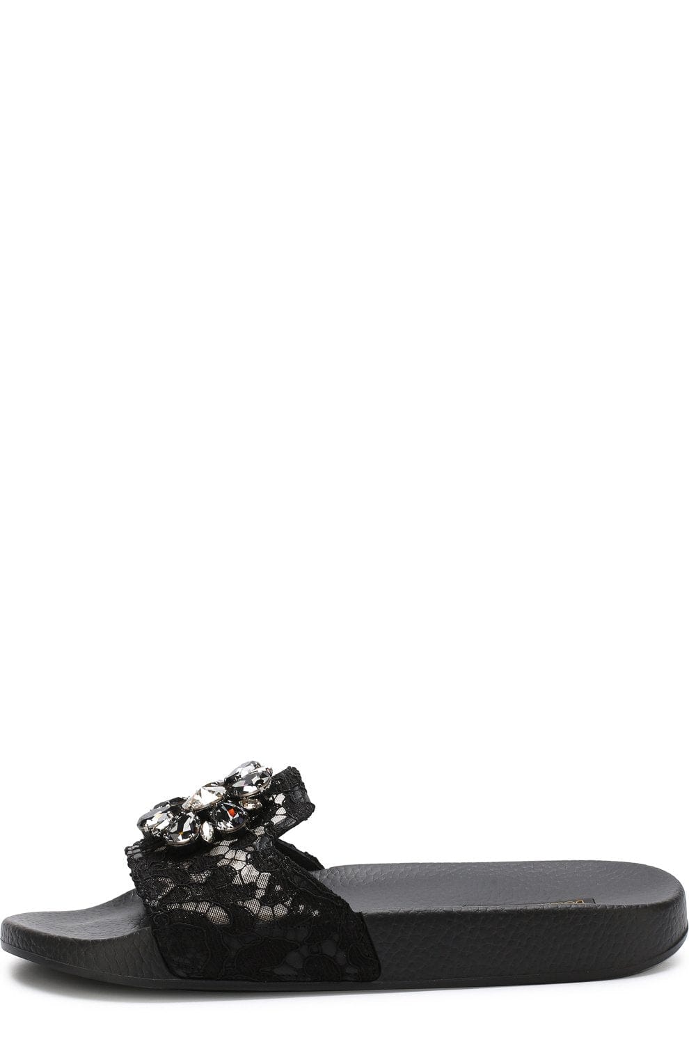 Dolce & Gabbana Rainbow Lace Jewel Slides