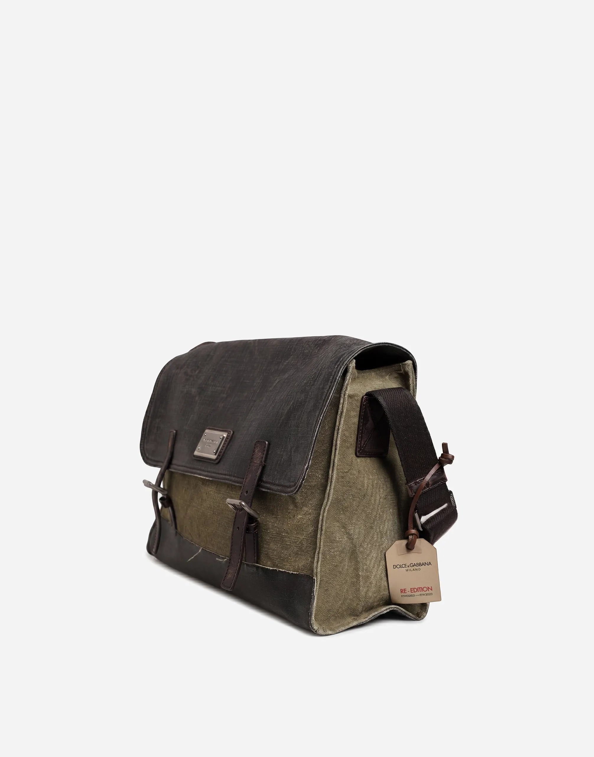 حقيبة كتف رسول قماش وجلد RE-EDITION من Dolce & Gabbana - alternate view