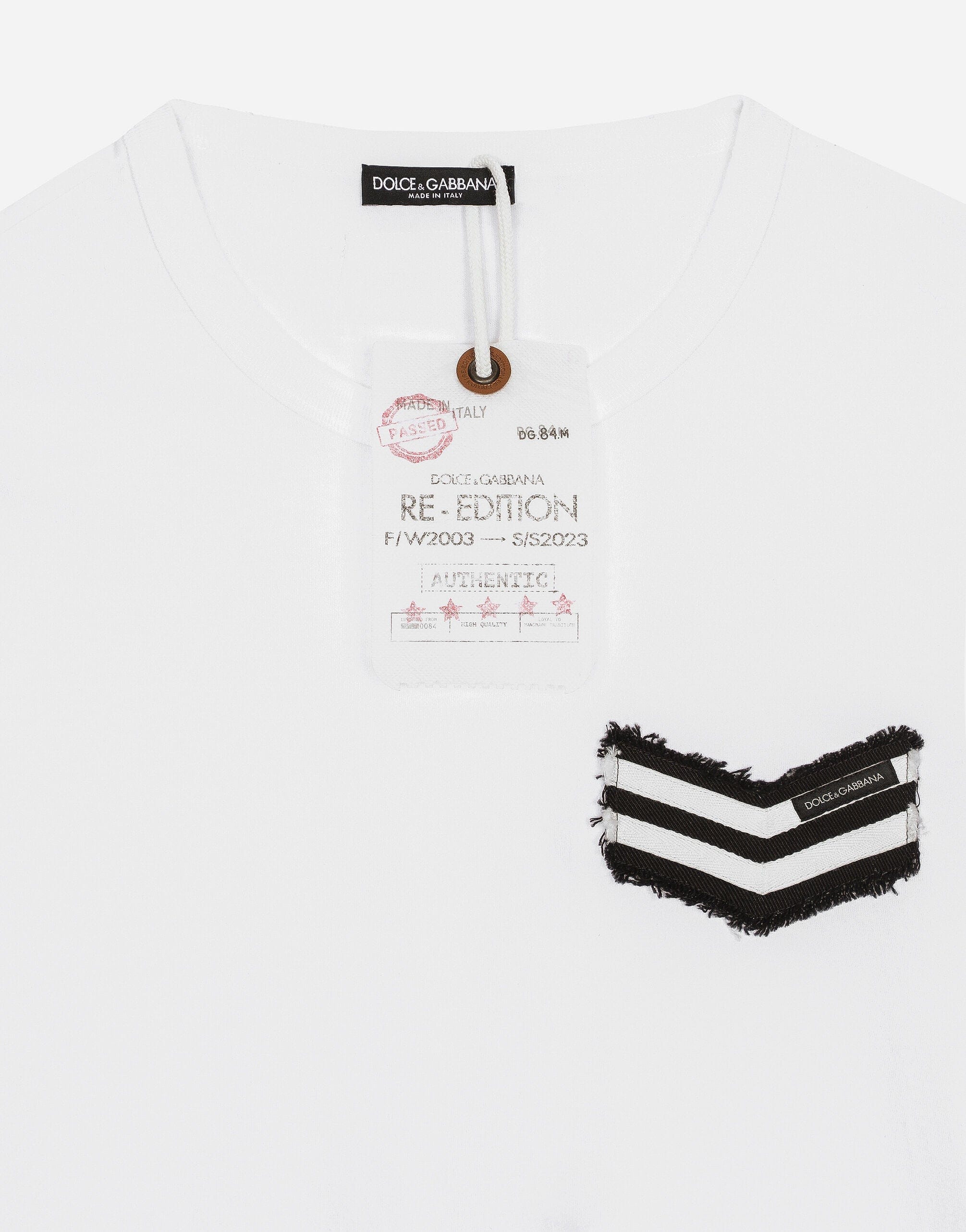 Dolce & Gabbana Re-Edition Patch Cotton T-Shirt