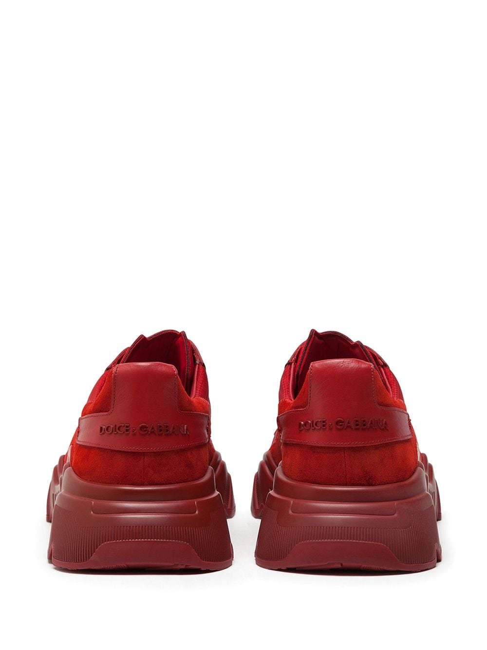 Dolce & Gabbana Red Daymaster Knit Sneakers
