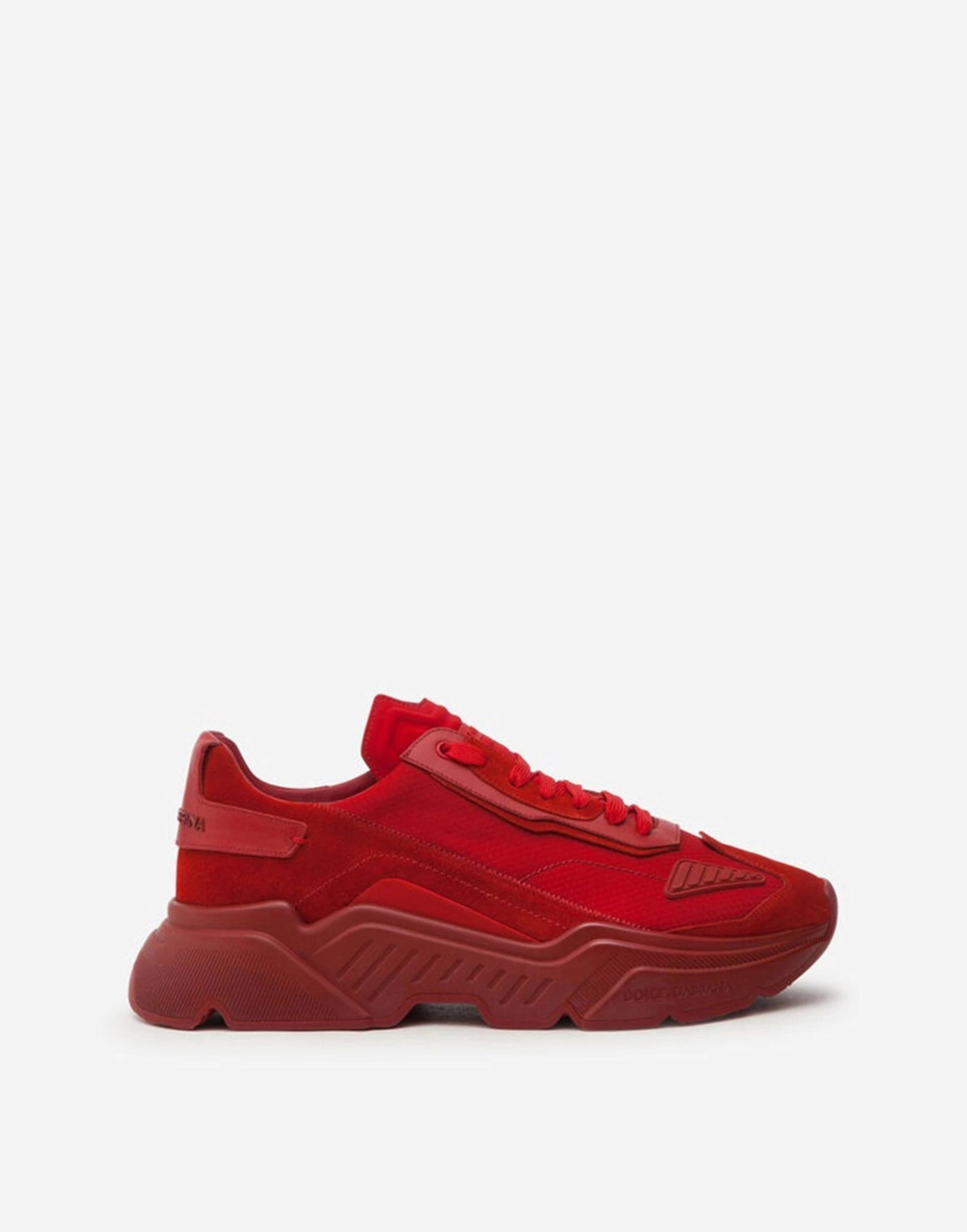 Dolce & Gabbana Red Daymaster Knit Sneakers