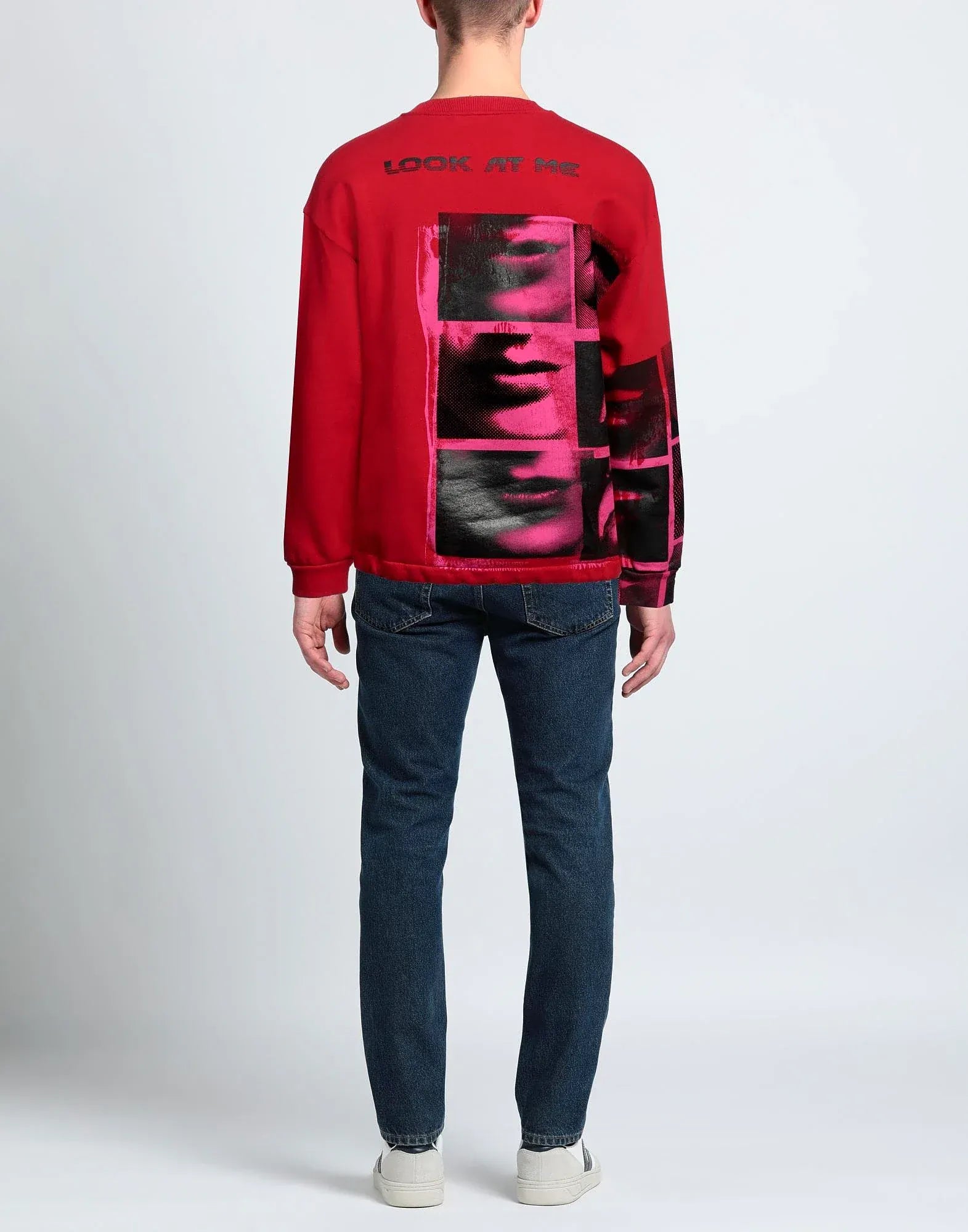 Dolce & Gabbana Red Graphic Sweatshirt