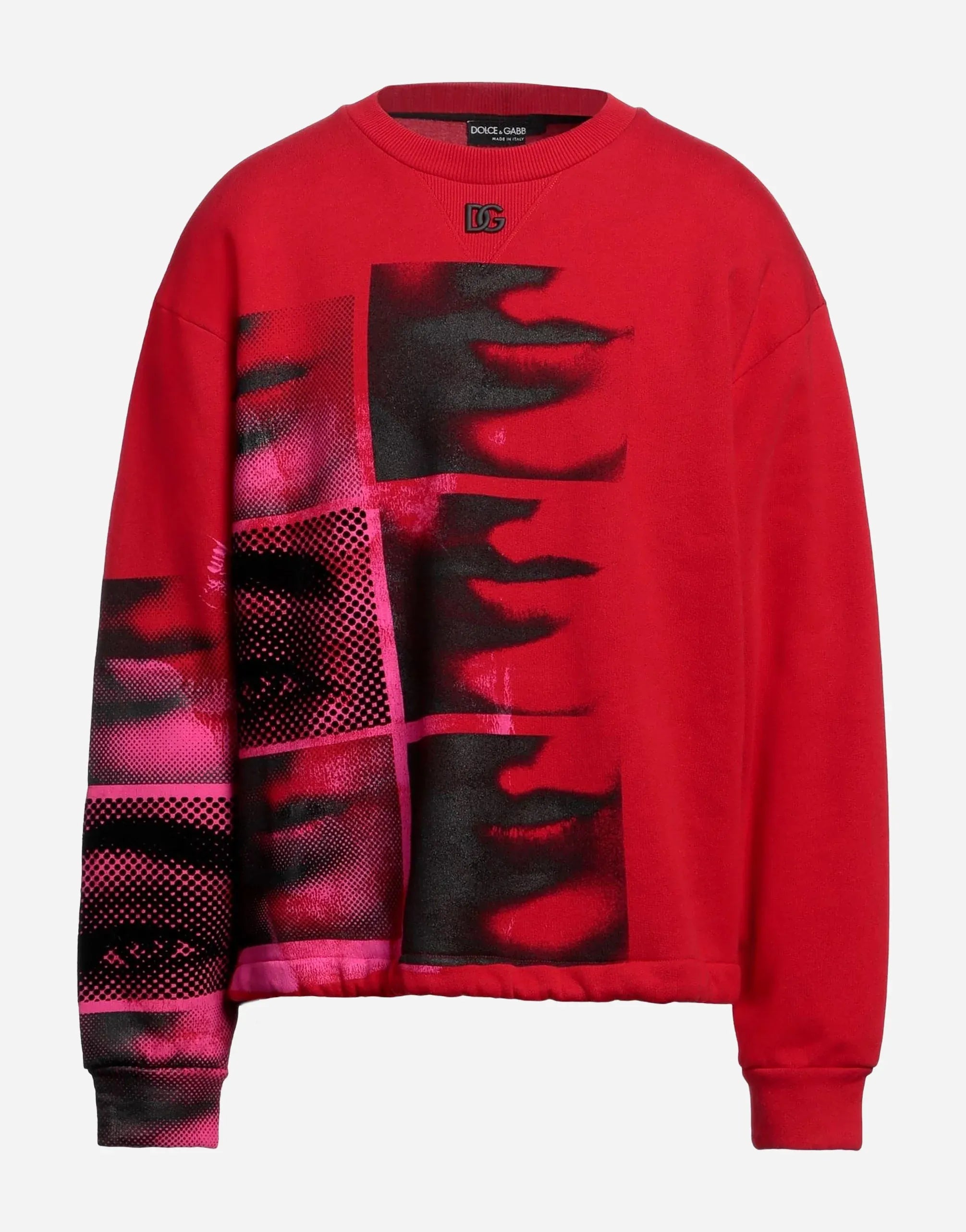 Dolce & Gabbana Red Graphic Sweatshirt