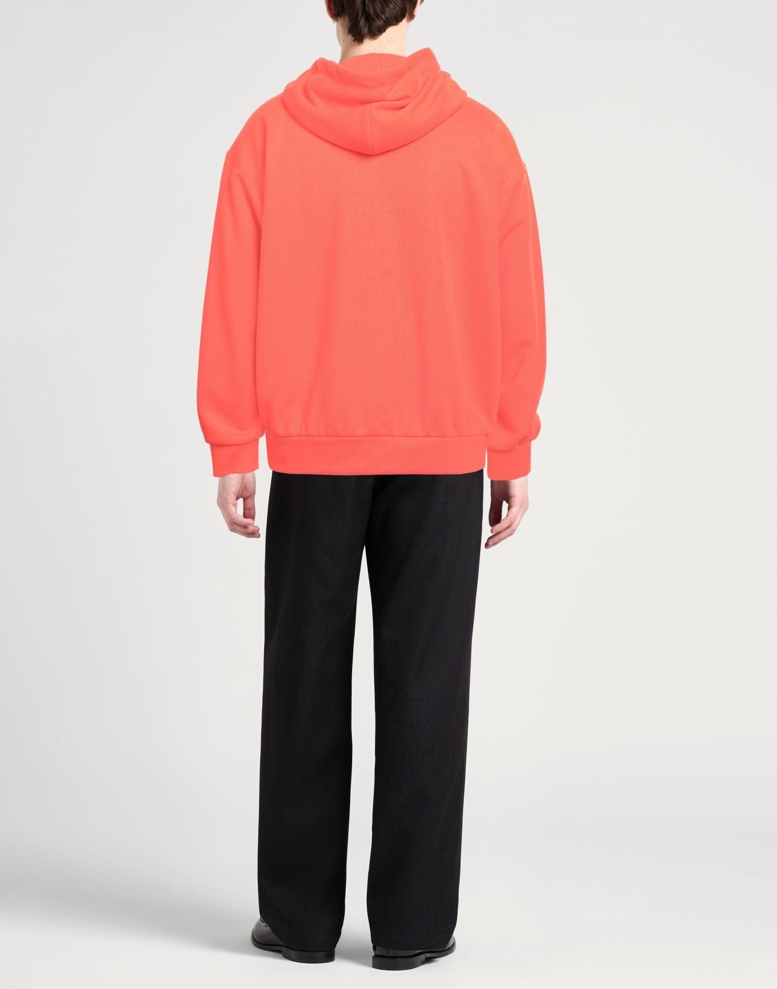 Dolce & Gabbana Red Logo-Plaque Hoodie