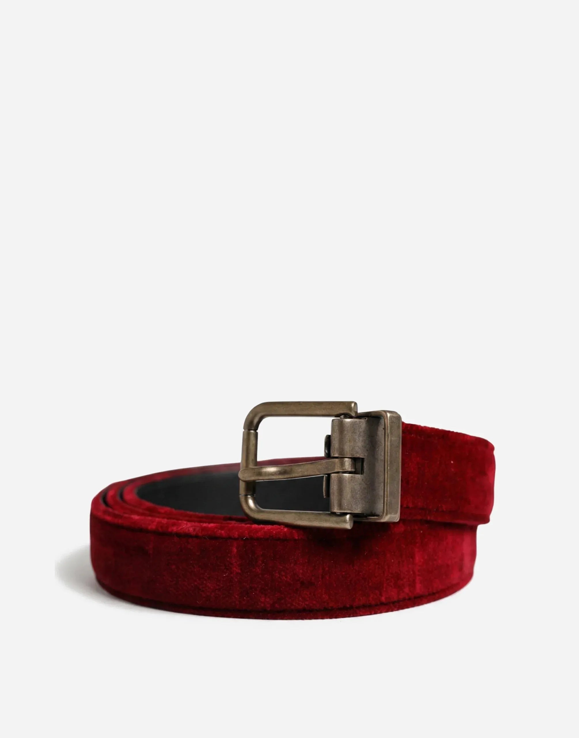 Dolce & Gabbana Red Velvet Belt