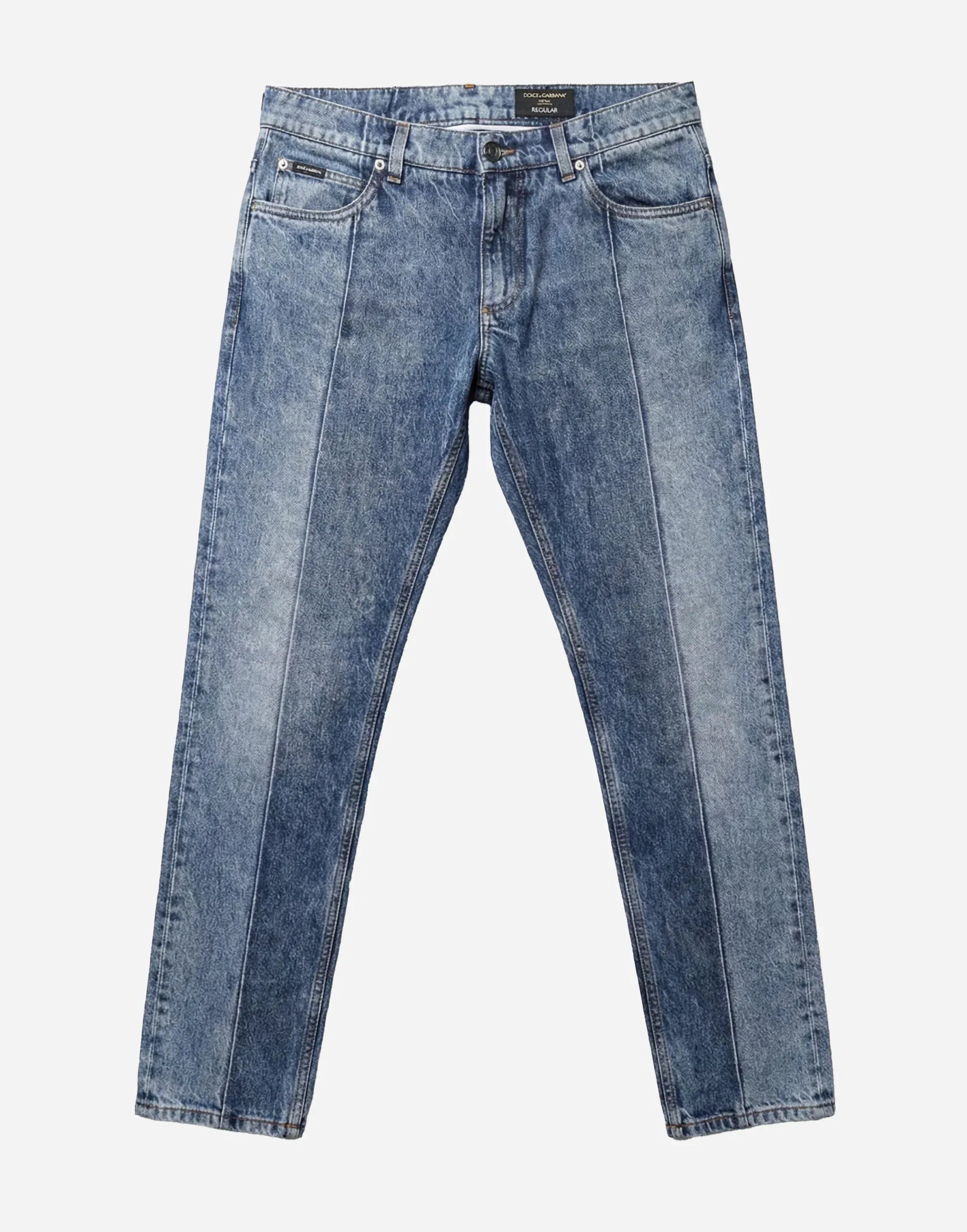 Dolce & Gabbana Regular-Fit Blue Denim Jeans