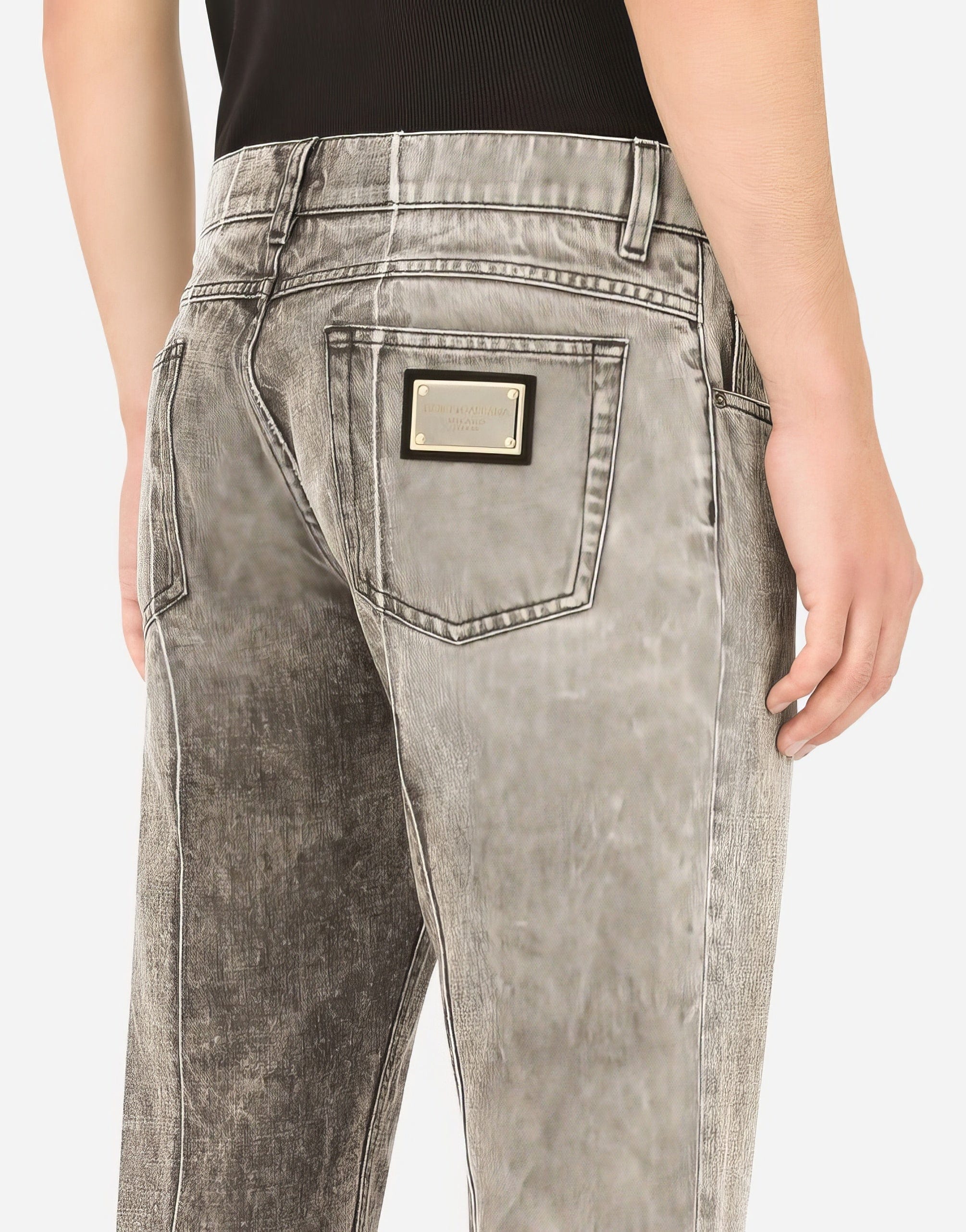 Dolce & Gabbana Regular-Fit Patchwork Jeans