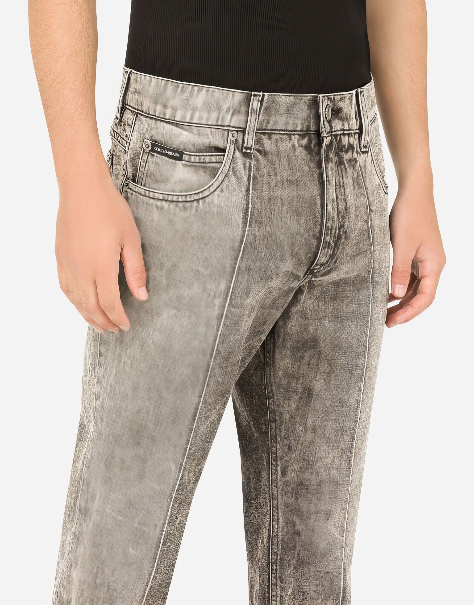 Dolce & Gabbana Regular-Fit Patchwork Jeans