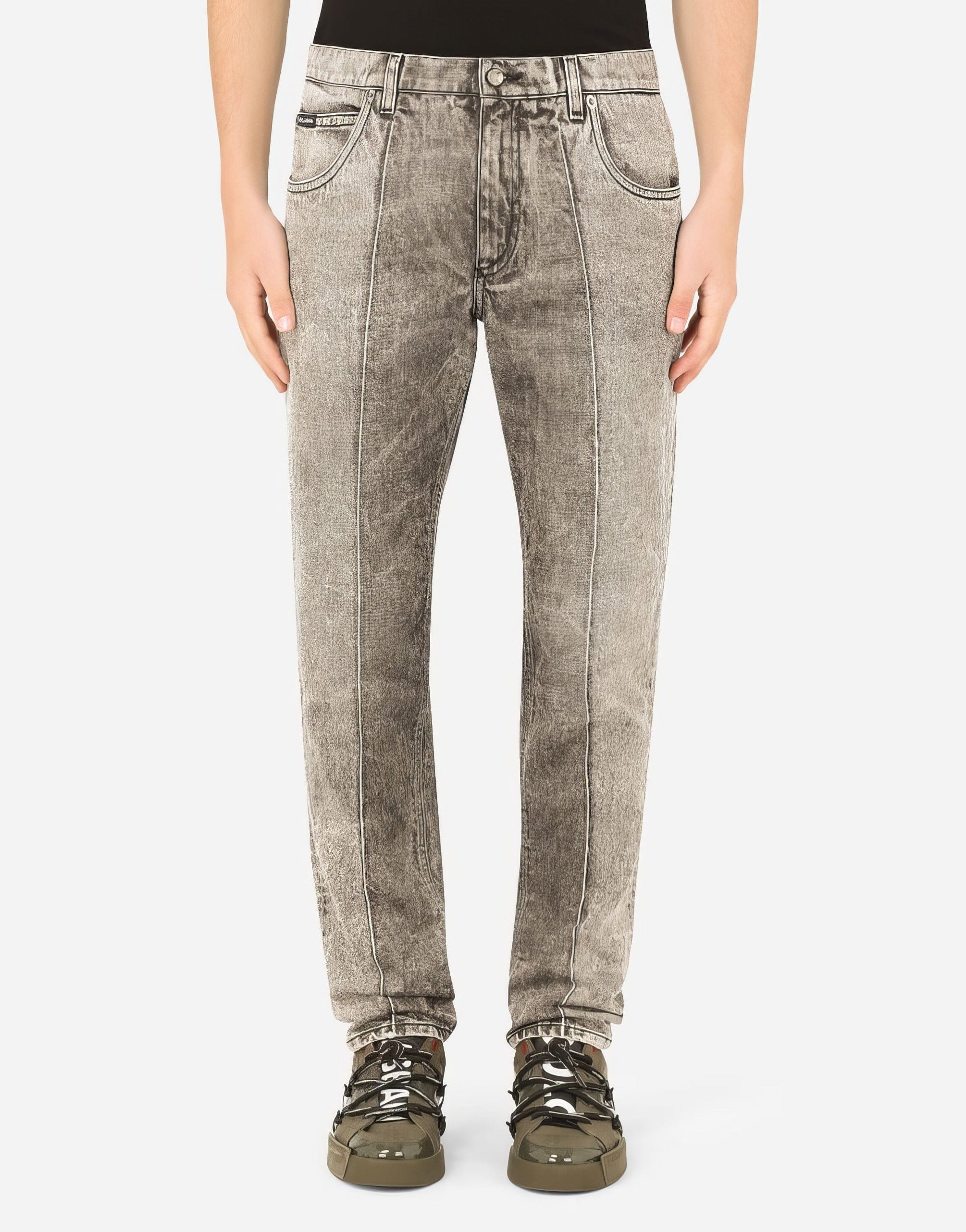 Dolce & Gabbana Regular-Fit Patchwork Jeans