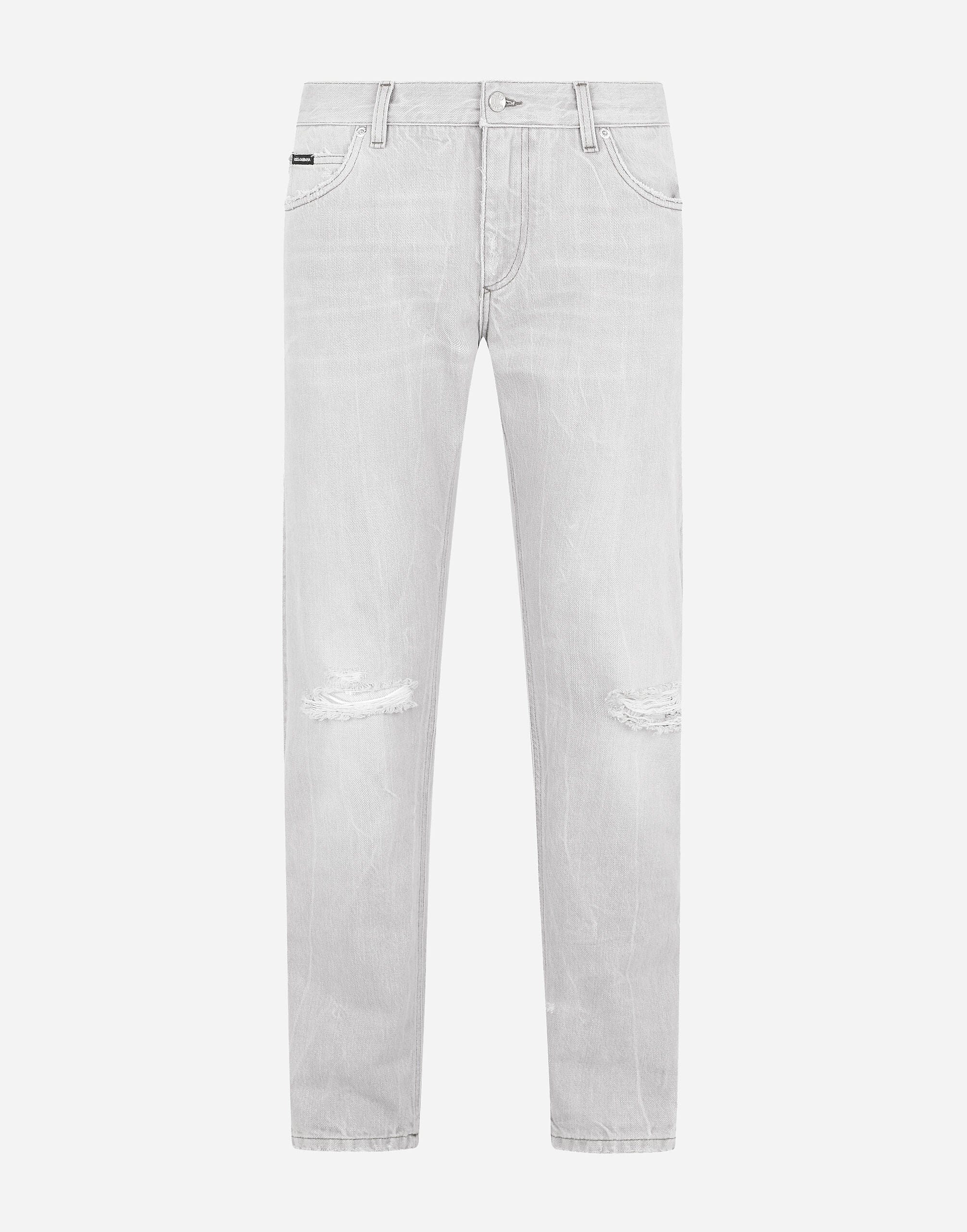 Dolce & Gabbana Regular-Fit Washed Denim Jeans