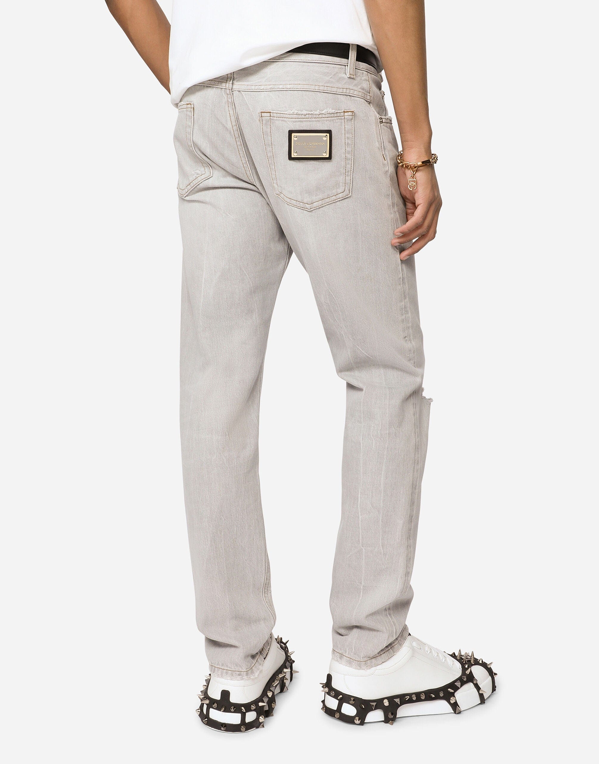Dolce & Gabbana Regular-Fit Washed Denim Jeans