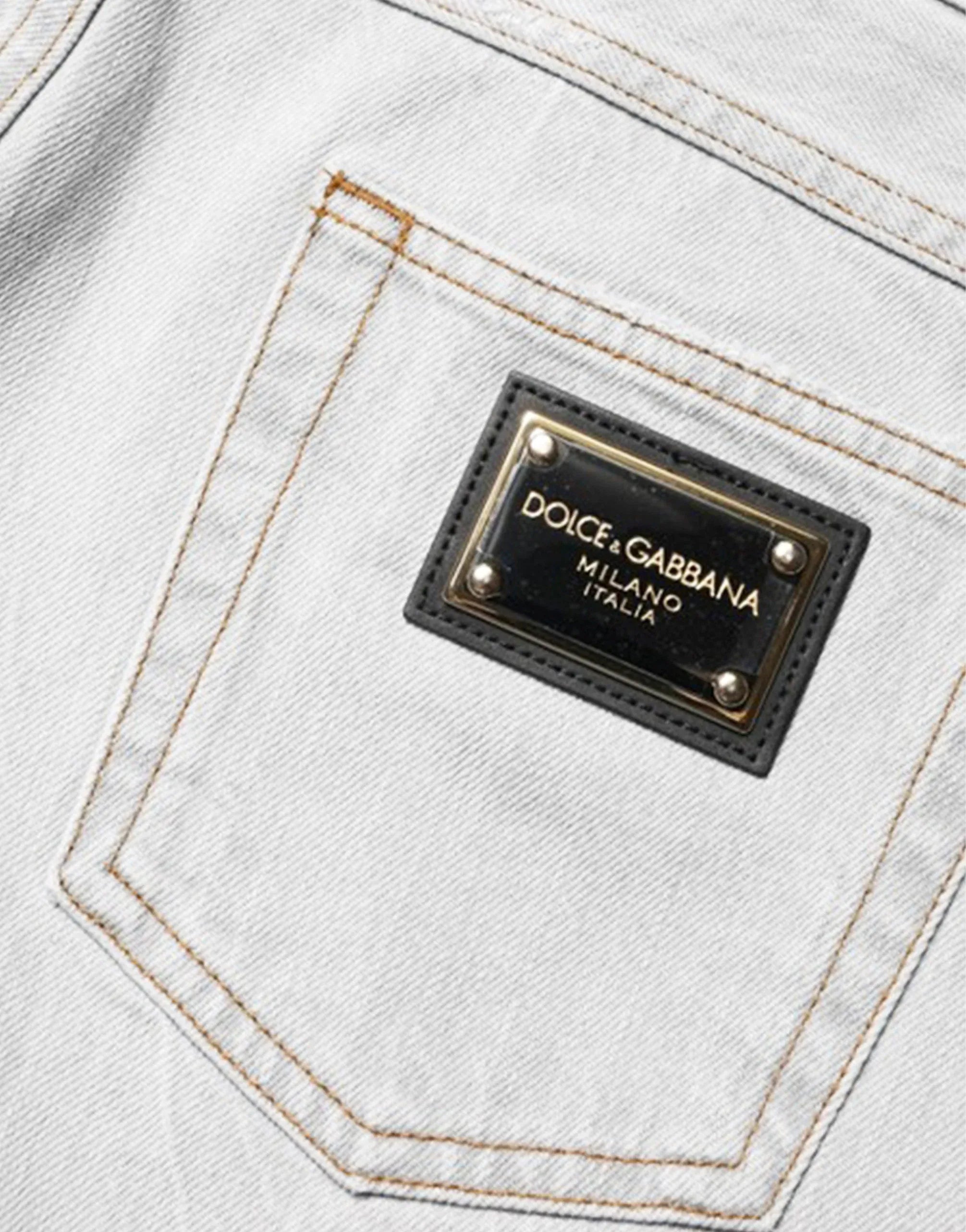 Dolce & Gabbana Regular-Fit Washed Denim Jeans