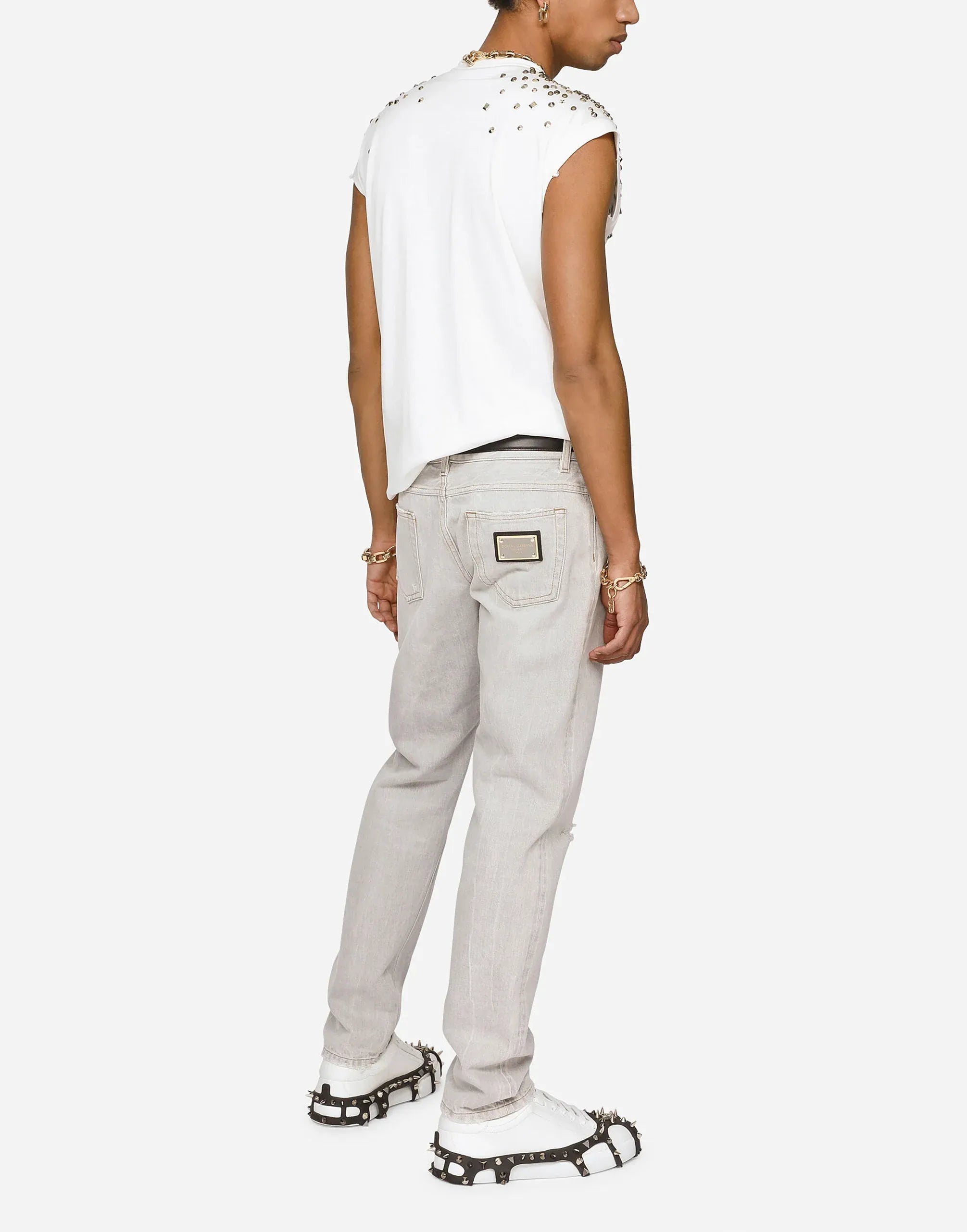 Dolce & Gabbana Regular-Fit Washed Denim Jeans