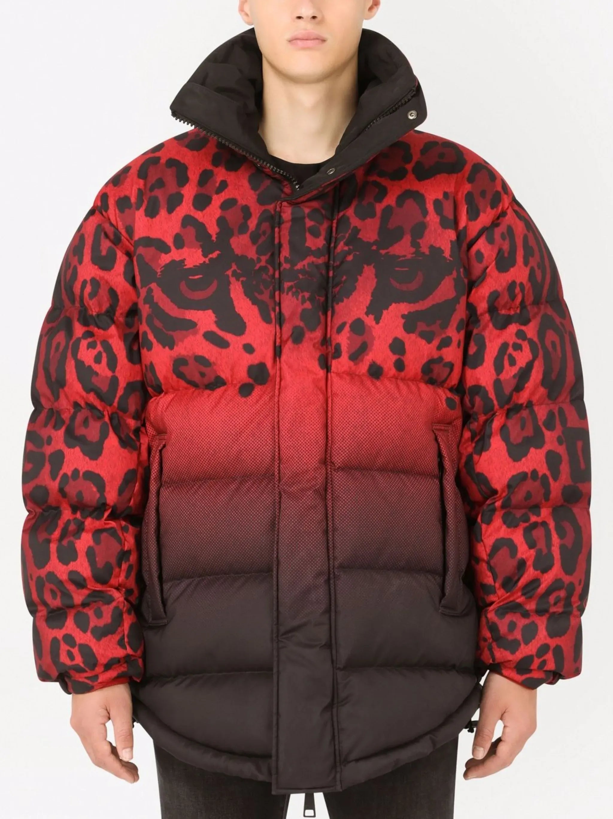 Dolce & Gabbana Dolce & Gabbana Reversible Animal-Print Puffer Coat