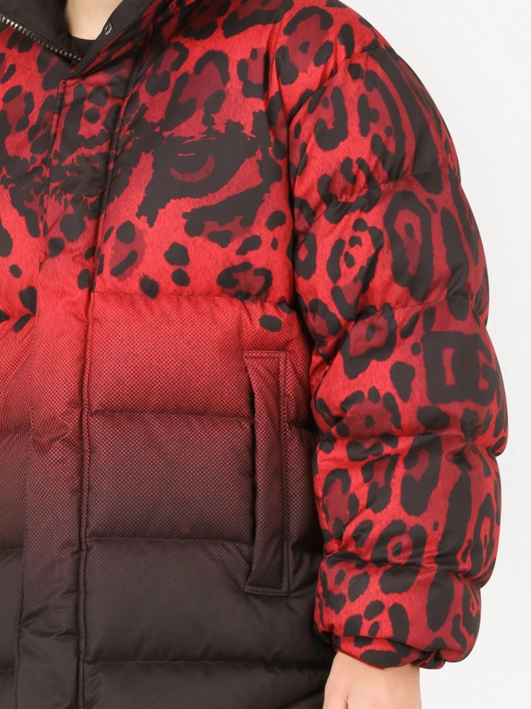 Dolce & Gabbana Dolce & Gabbana Reversible Animal-Print Puffer Coat