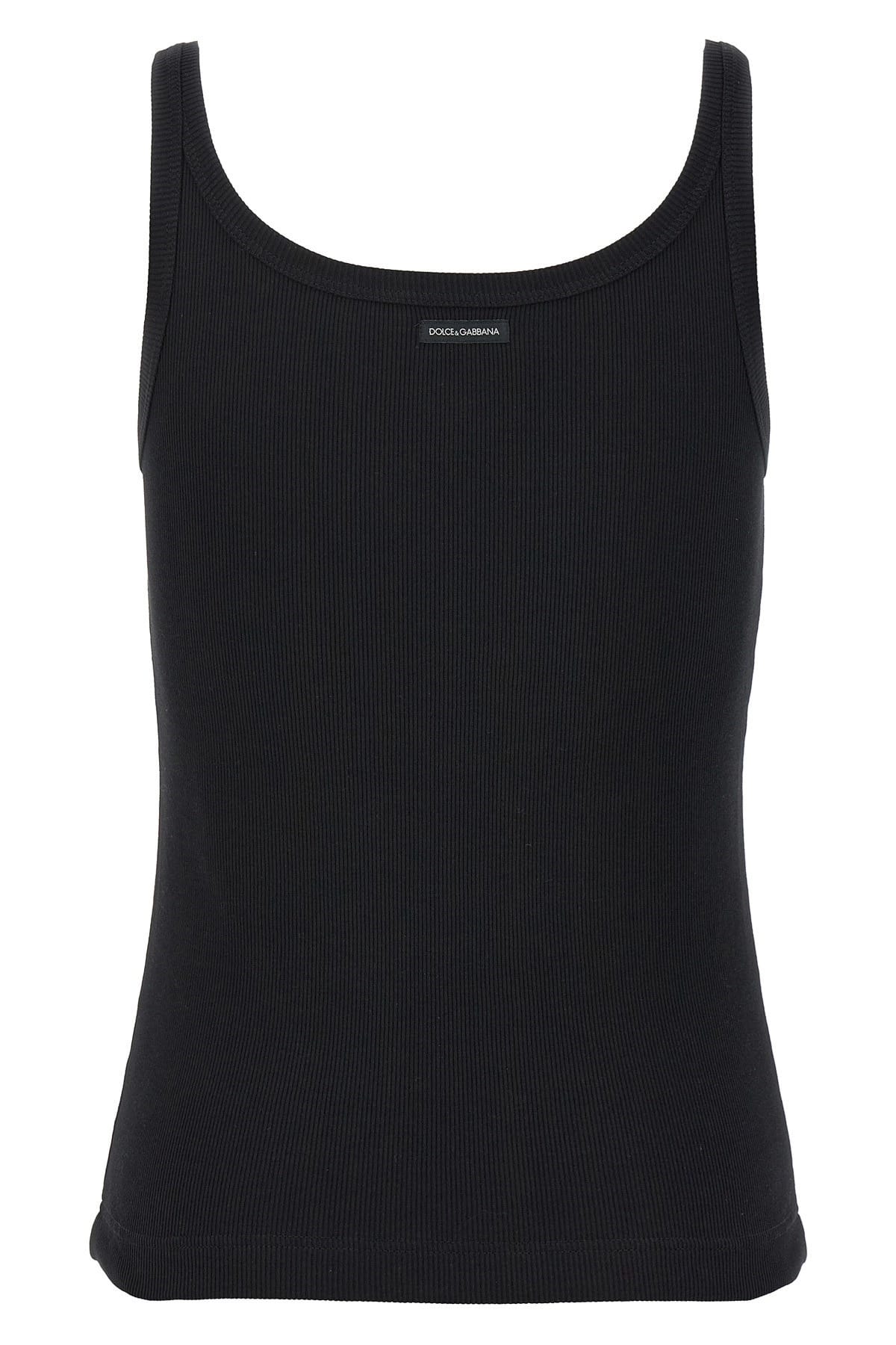 Dolce & Gabbana Dolce & Gabbana Ribbed Cotton Tank Top