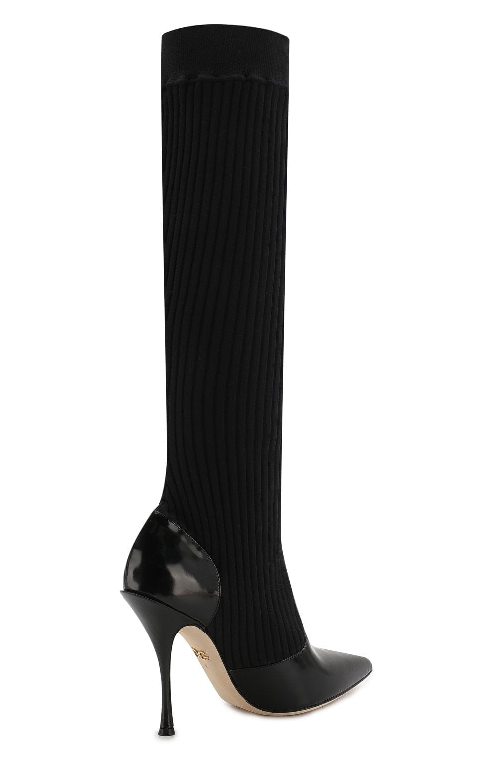 Dolce & Gabbana Ribbed-Knit Boots