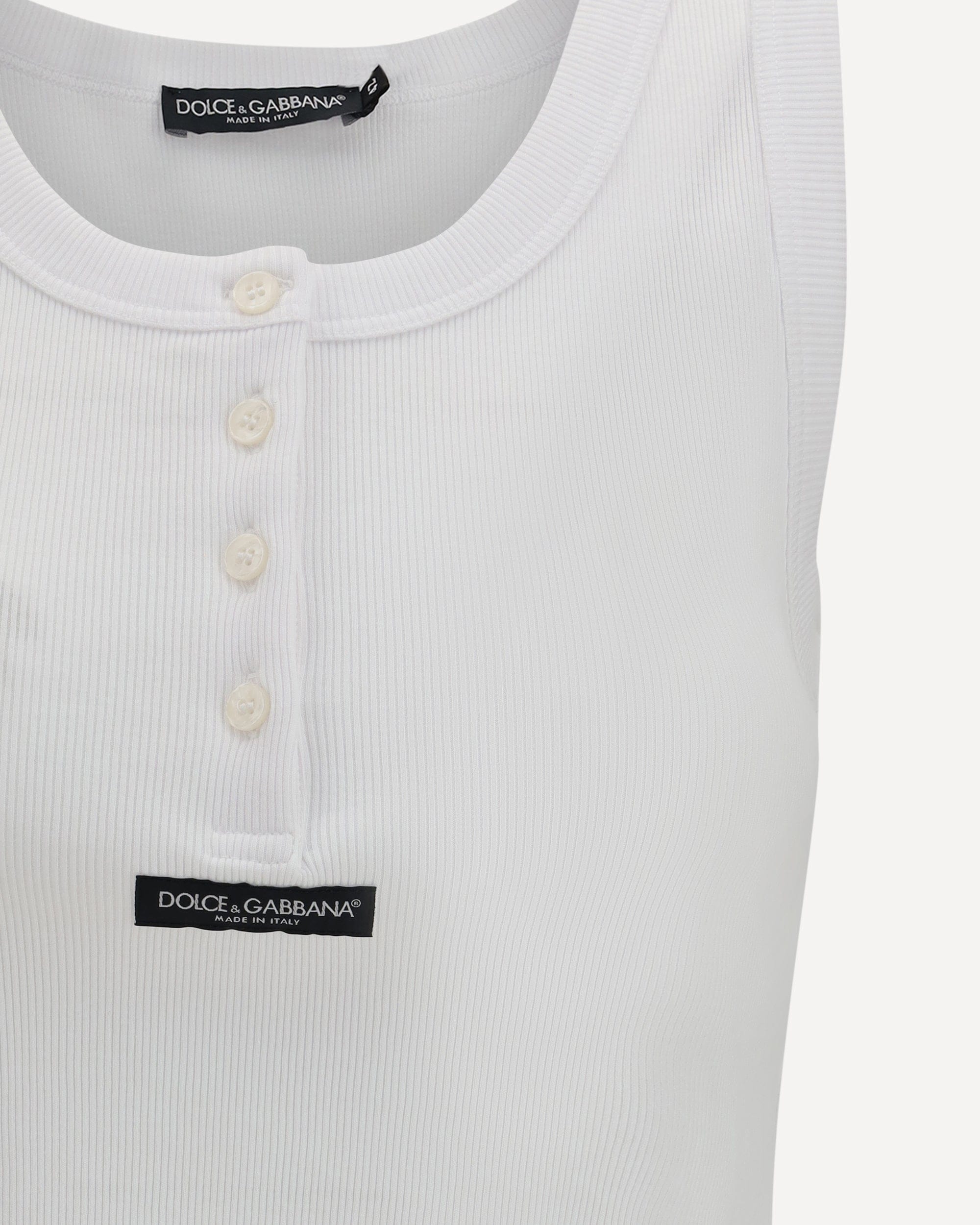 Dolce & Gabbana Ribbed Tank Top