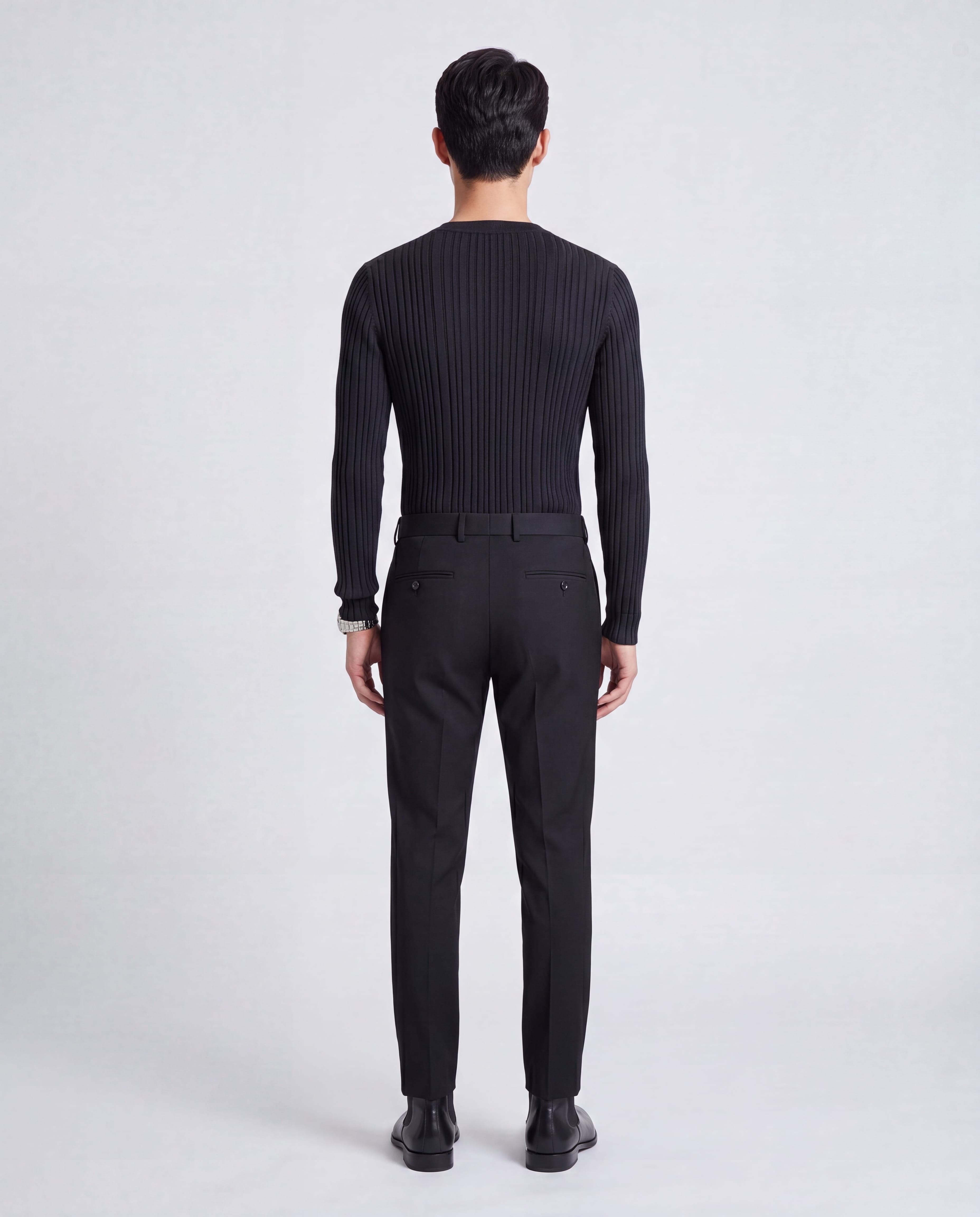 Dolce & Gabbana Dolce & Gabbana Ribbed V-Neck Silk Blend Knit Sweater