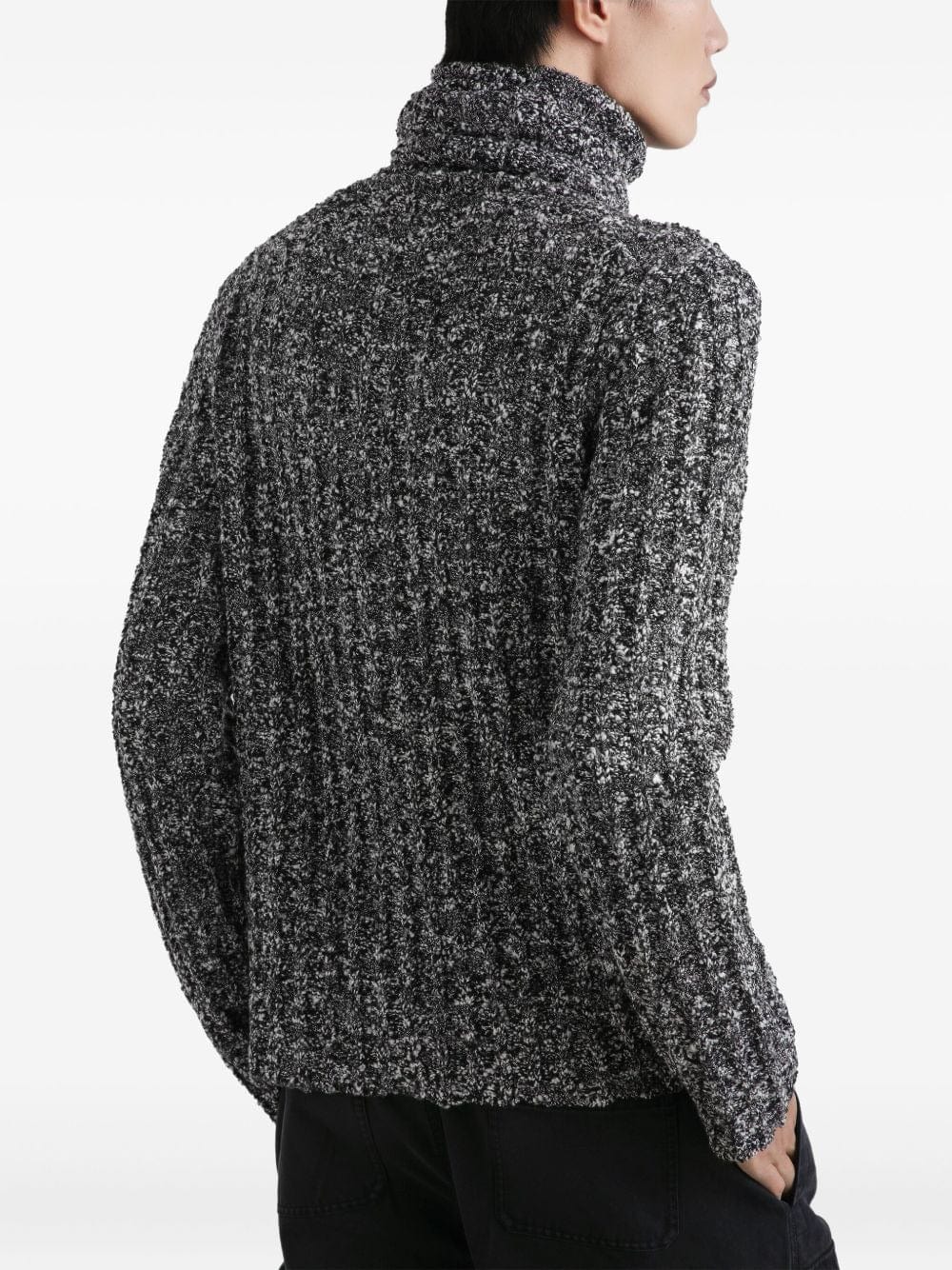 Dolce & Gabbana Roll-Neck Speckled Sweater