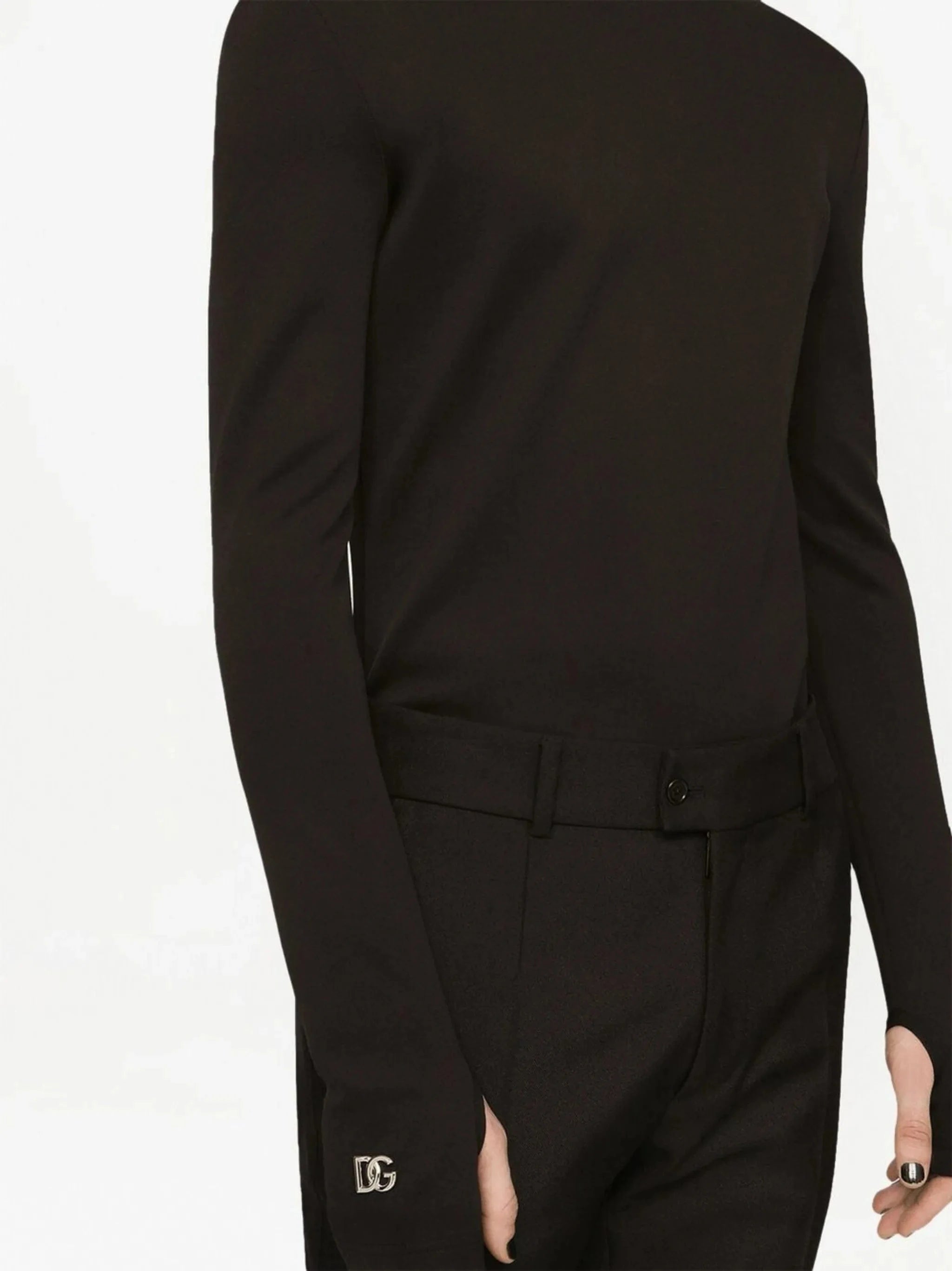 Dolce & Gabbana Roll-Neck Stretch-Knit Sweatshirt