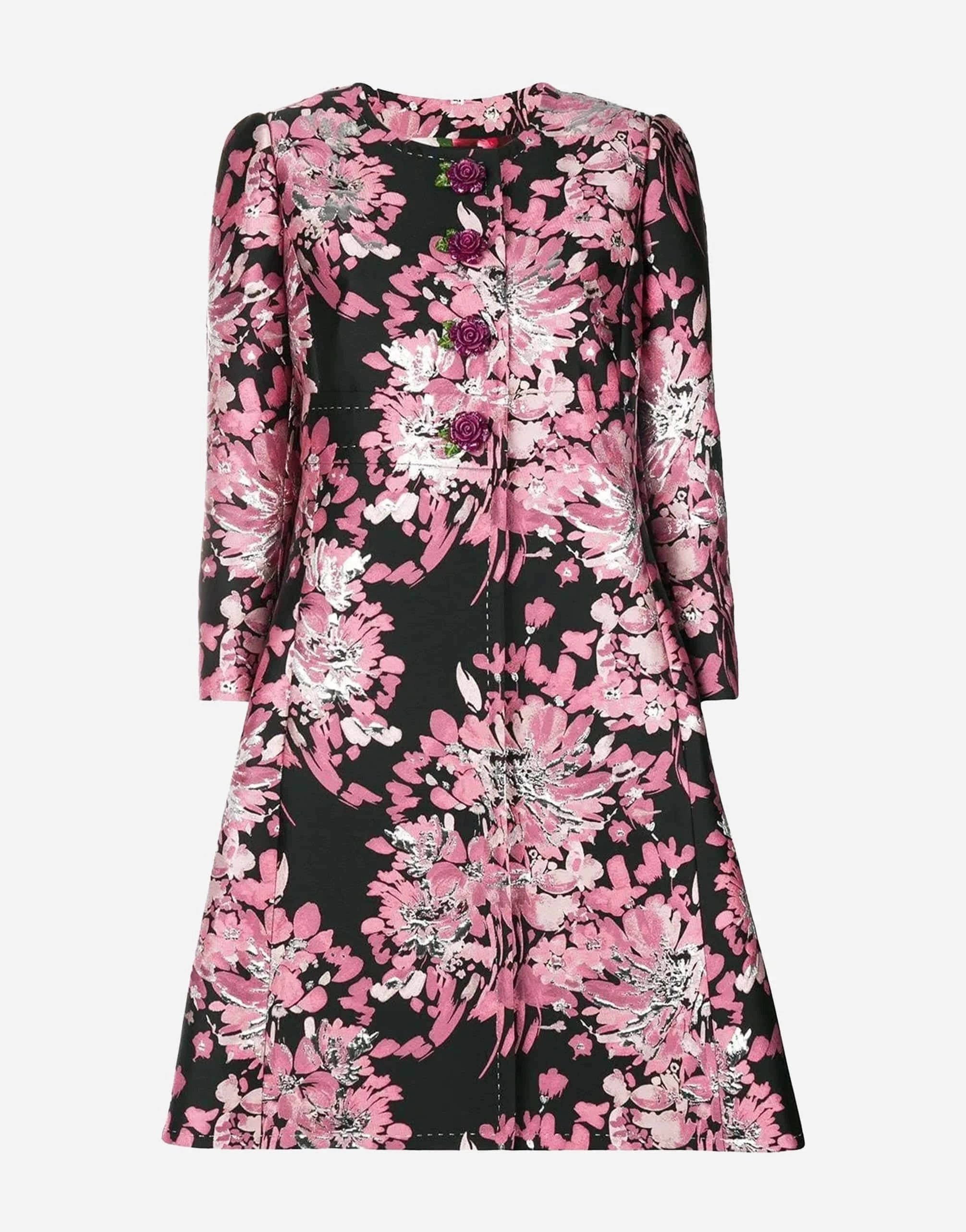 Dolce & Gabbana Rose-Jacquard Coat