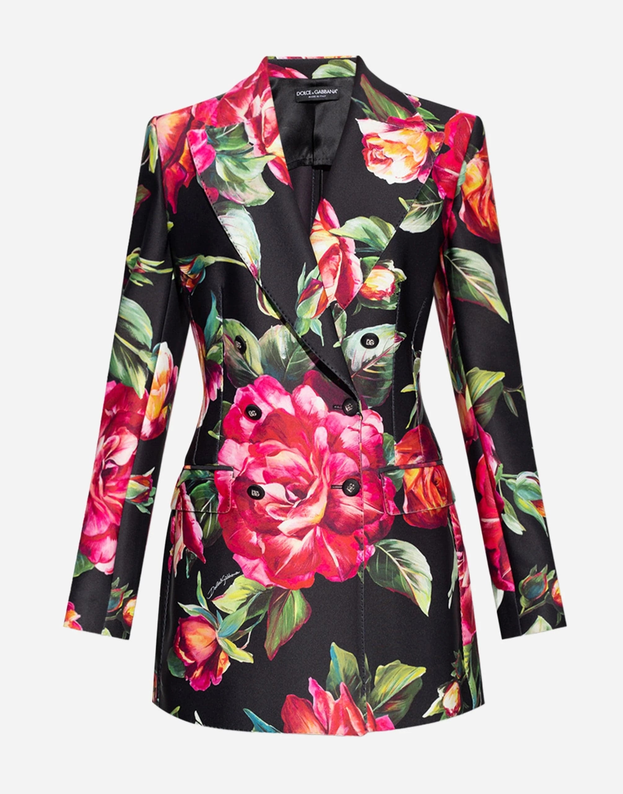 Dolce & Gabbana Rose-Print Blazer