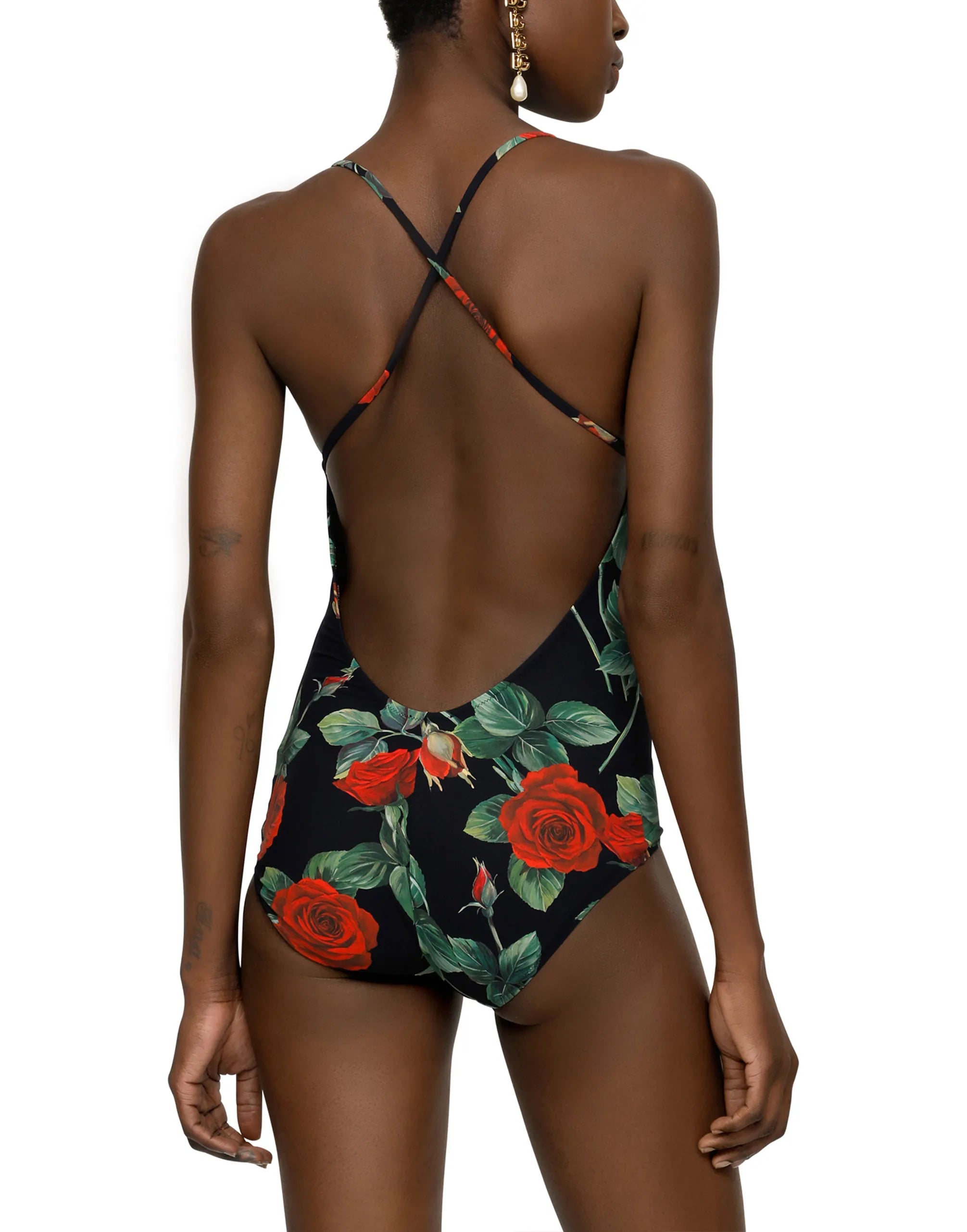 Dolce & Gabbana Dolce & Gabbana Rose-Print One-Piece Swimsuit
